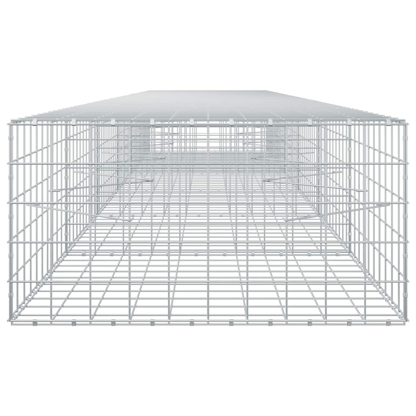 vidaXL Γκαμπιόν με σύρμα 3,5 mm και πλέγμα 10x10 cm 600x100x50 εκ.