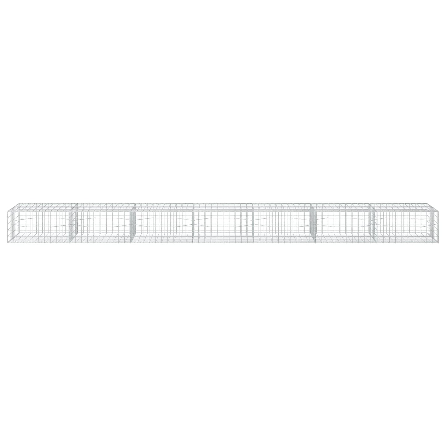 vidaXL Γκαμπιόν με σύρμα 3,5 mm και πλέγμα 10x10 cm 700x100x50 εκ.