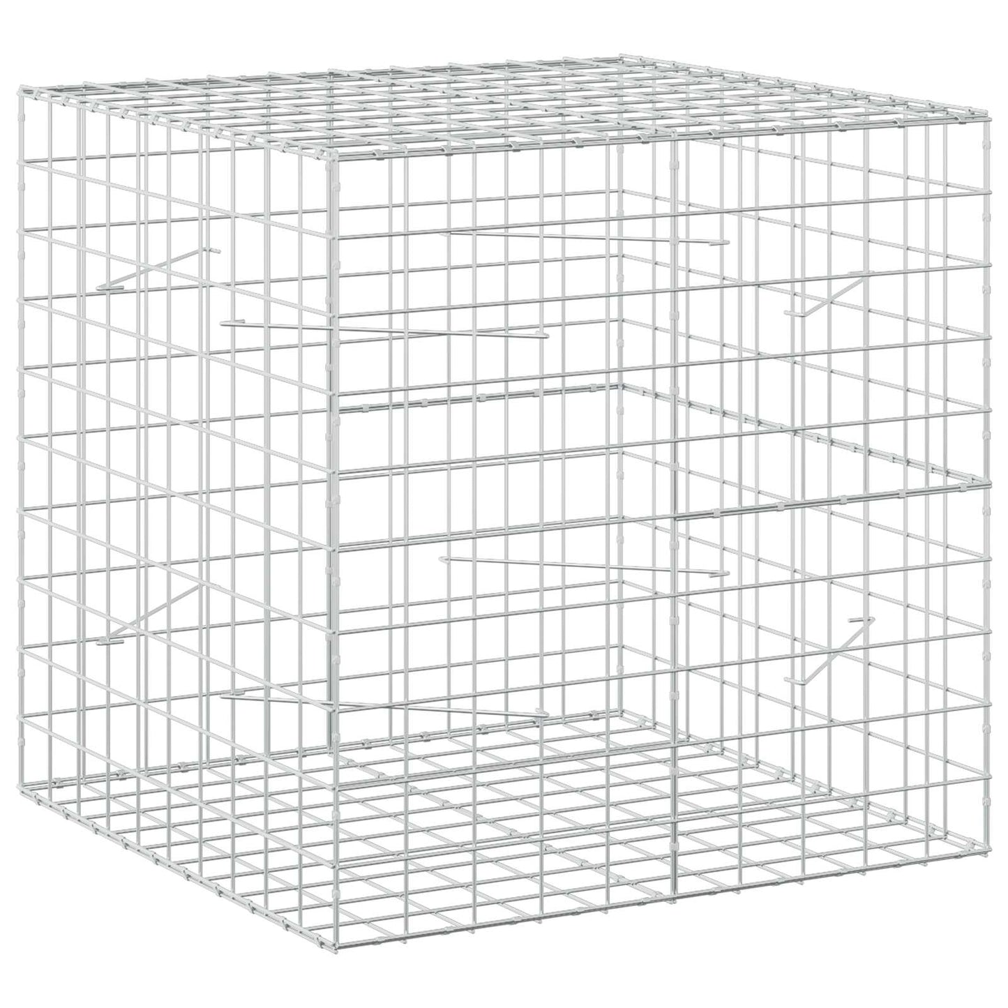 vidaXL Γκαμπιόν με σύρμα 3,5 mm και πλέγμα 10x10 cm 100x100x100 εκ.