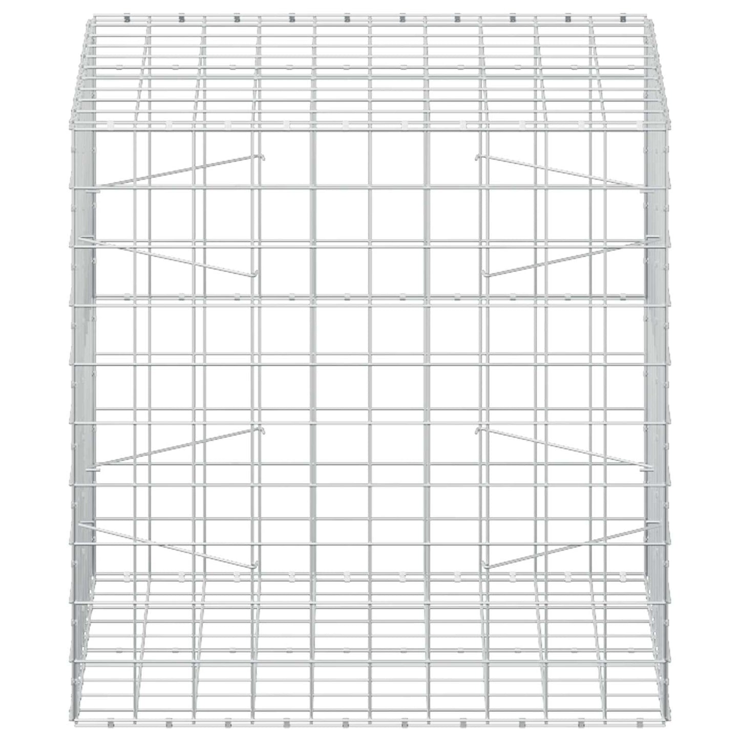 vidaXL Γκαμπιόν με σύρμα 3,5 mm και πλέγμα 10x10 cm 100x100x100 εκ.