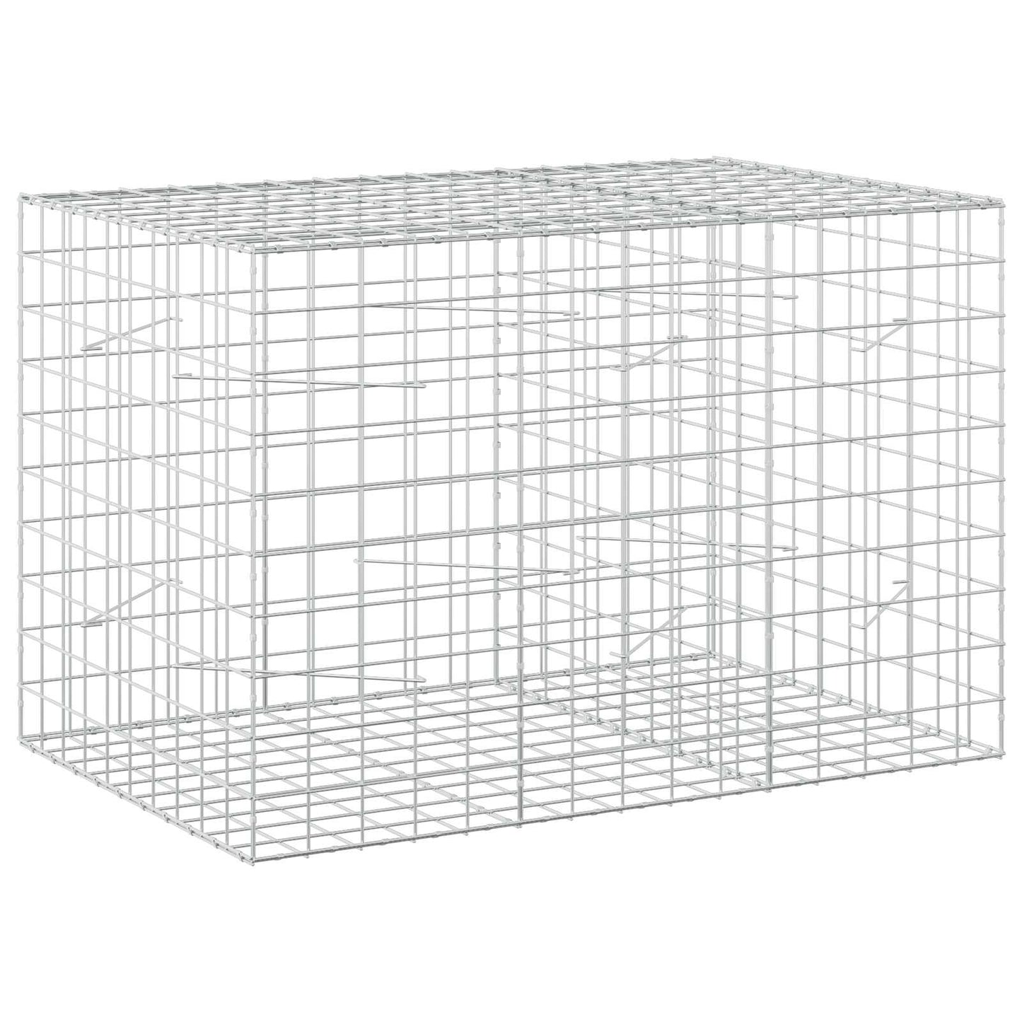 vidaXL Γκαμπιόν με σύρμα 3,5 mm και πλέγμα 10x10 cm 150x100x100 εκ.