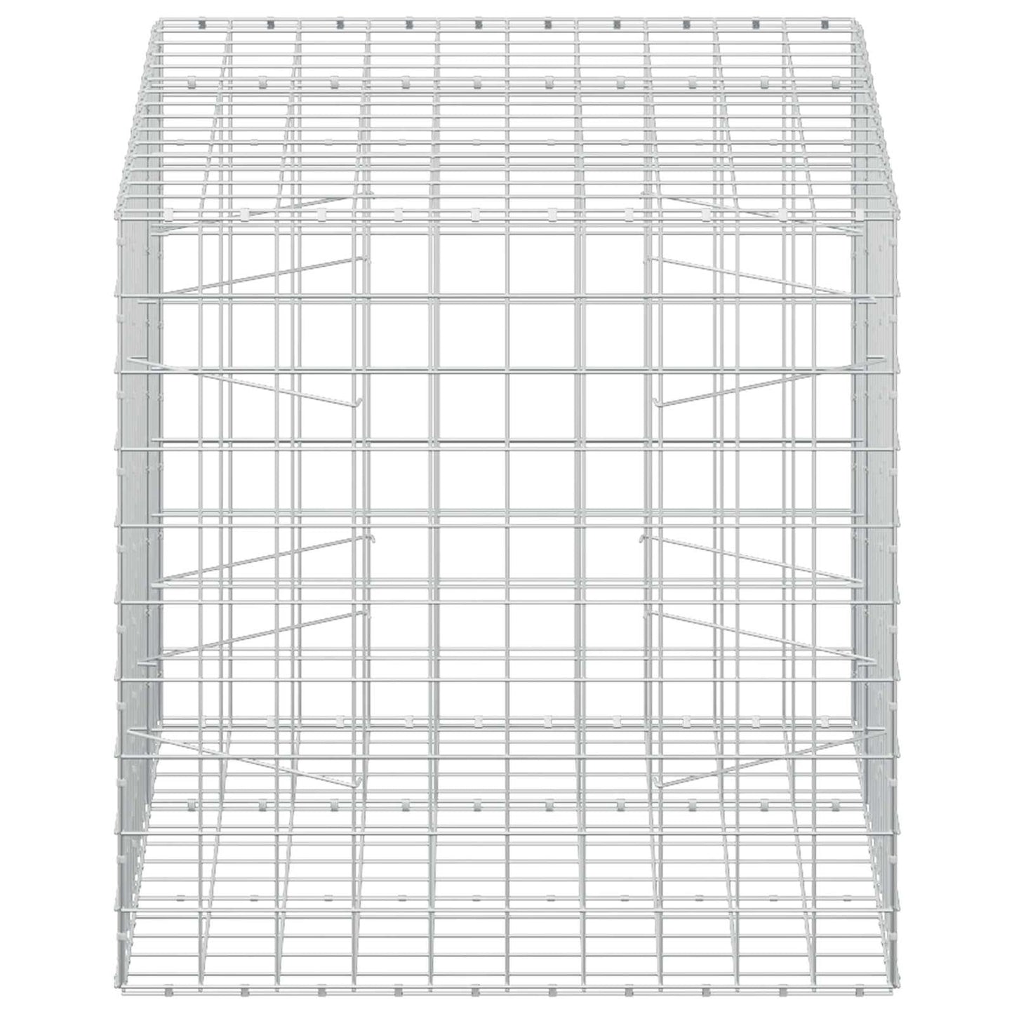 vidaXL Γκαμπιόν με σύρμα 3,5 mm και πλέγμα 10x10 cm 150x100x100 εκ.