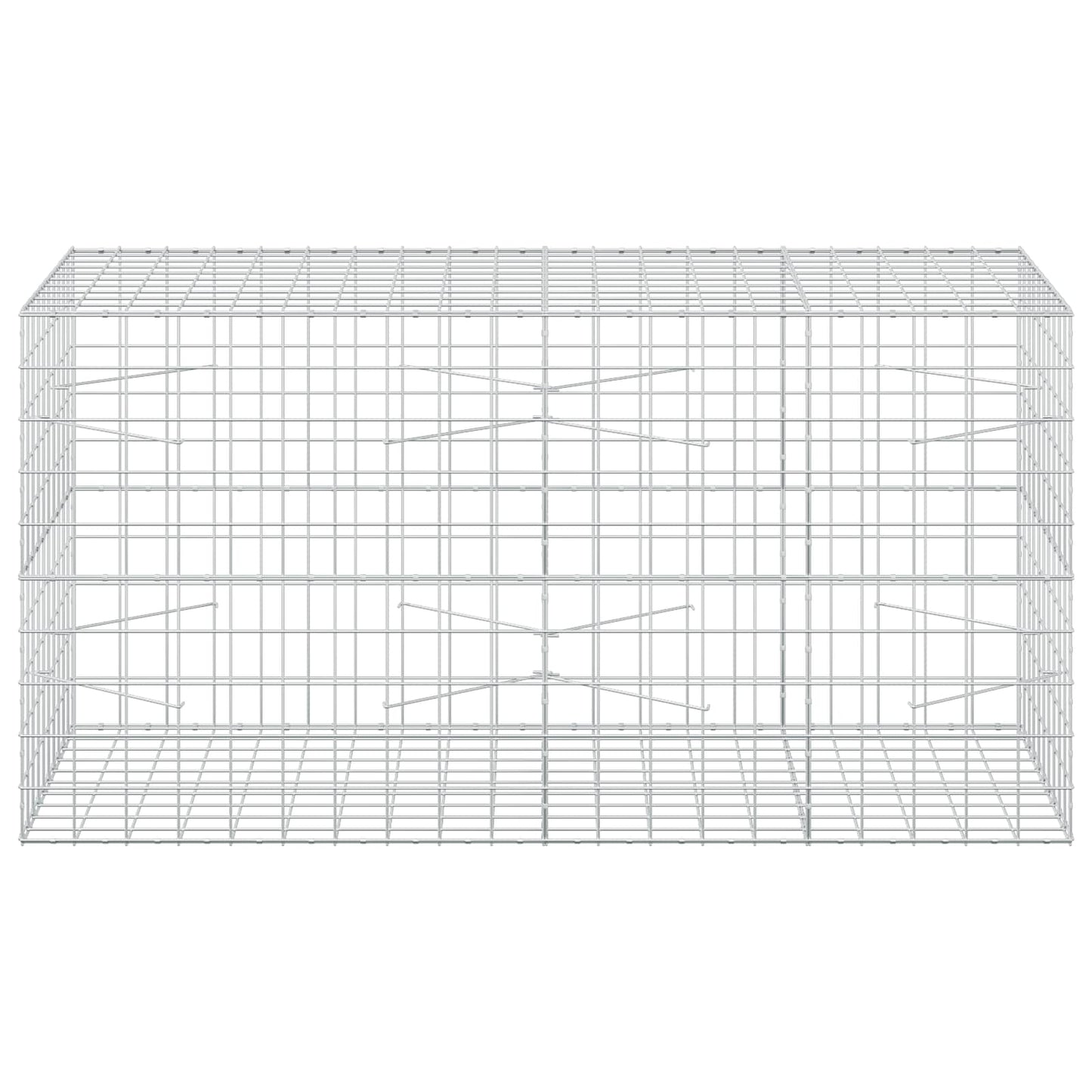 vidaXL Γκαμπιόν με σύρμα 3,5 mm και πλέγμα 10x10 cm 200x100x100 εκ.