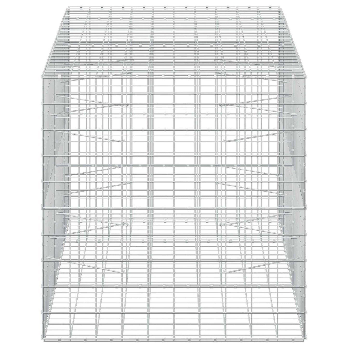 vidaXL Γκαμπιόν με σύρμα 3,5 mm και πλέγμα 10x10 cm 250x100x100 εκ.
