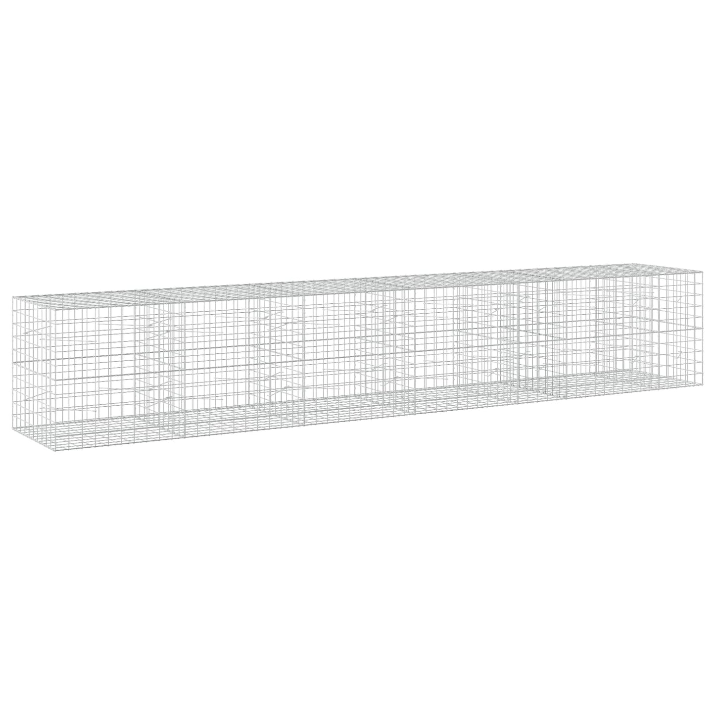vidaXL Γκαμπιόν με σύρμα 3,5 mm και πλέγμα 10x10 cm 550x100x100 εκ
