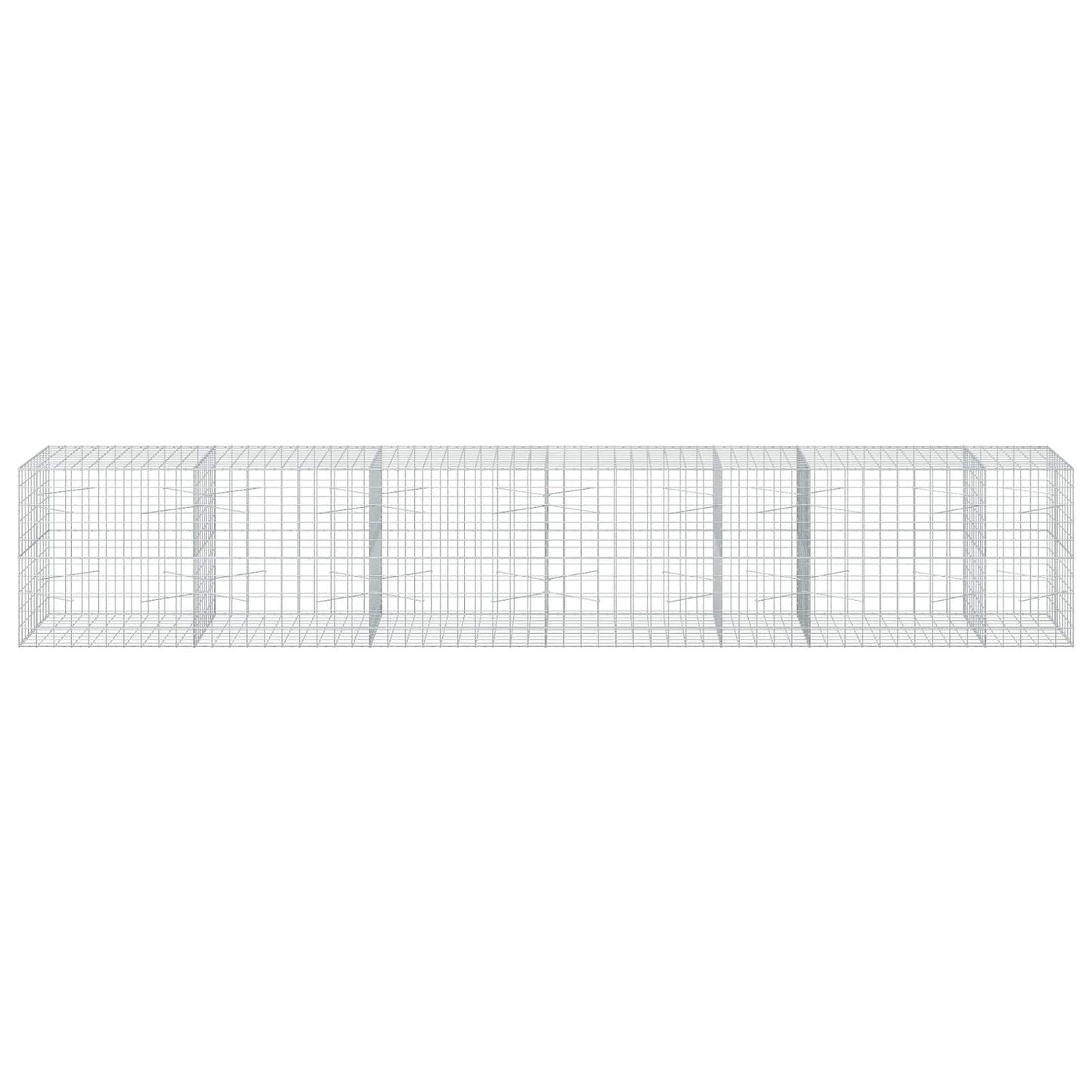 vidaXL Γκαμπιόν με σύρμα 3,5 mm και πλέγμα 10x10 cm 550x100x100 εκ