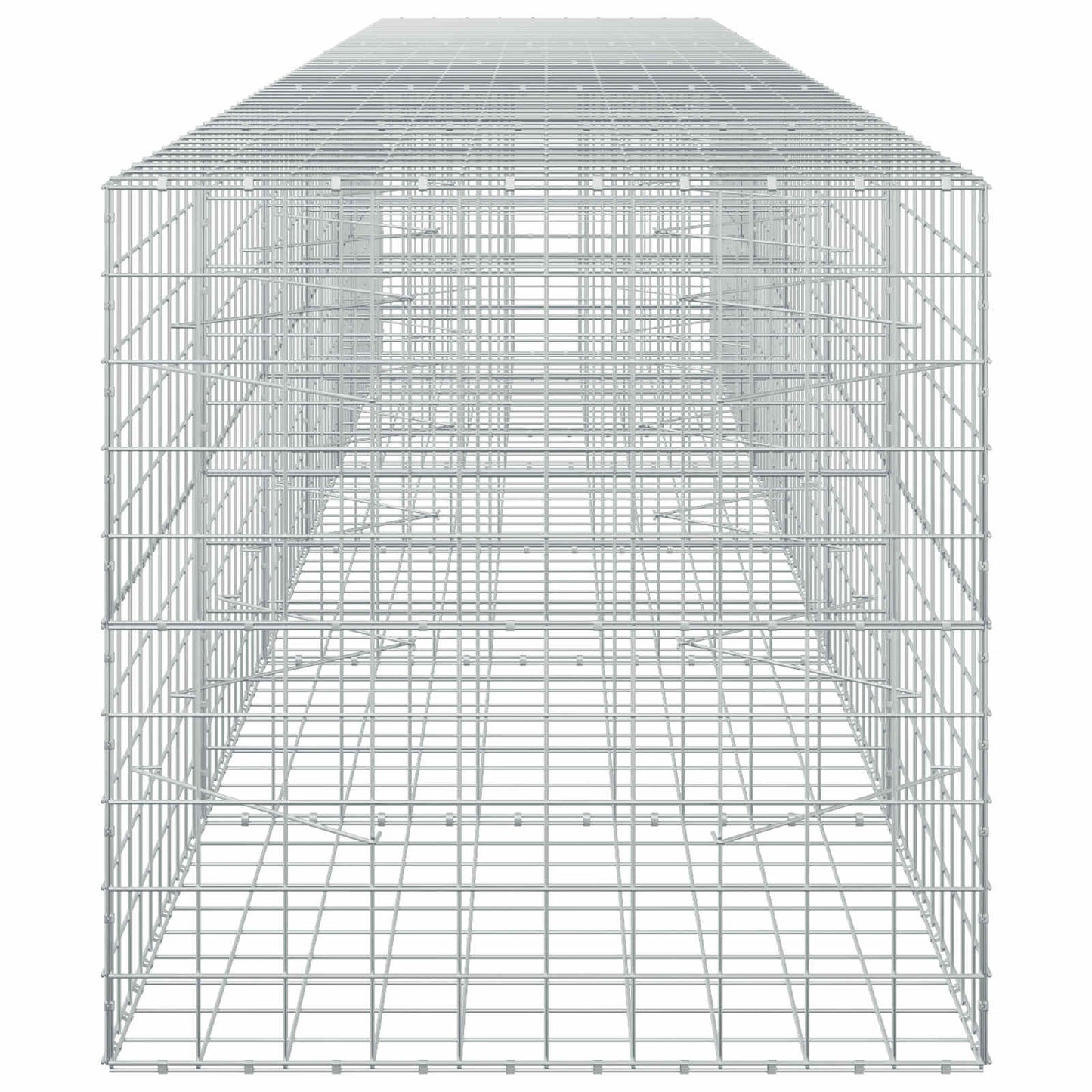 vidaXL Γκαμπιόν με σύρμα 3,5 mm και πλέγμα 10x10 cm 550x100x100 εκ