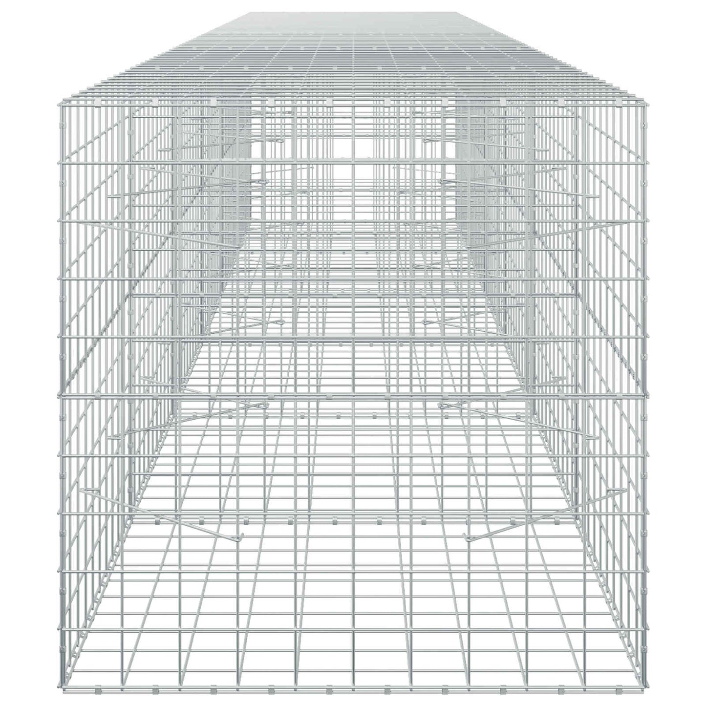 vidaXL Γκαμπιόν με σύρμα 3,5 mm και πλέγμα 10x10 cm 600x100x100 εκ.