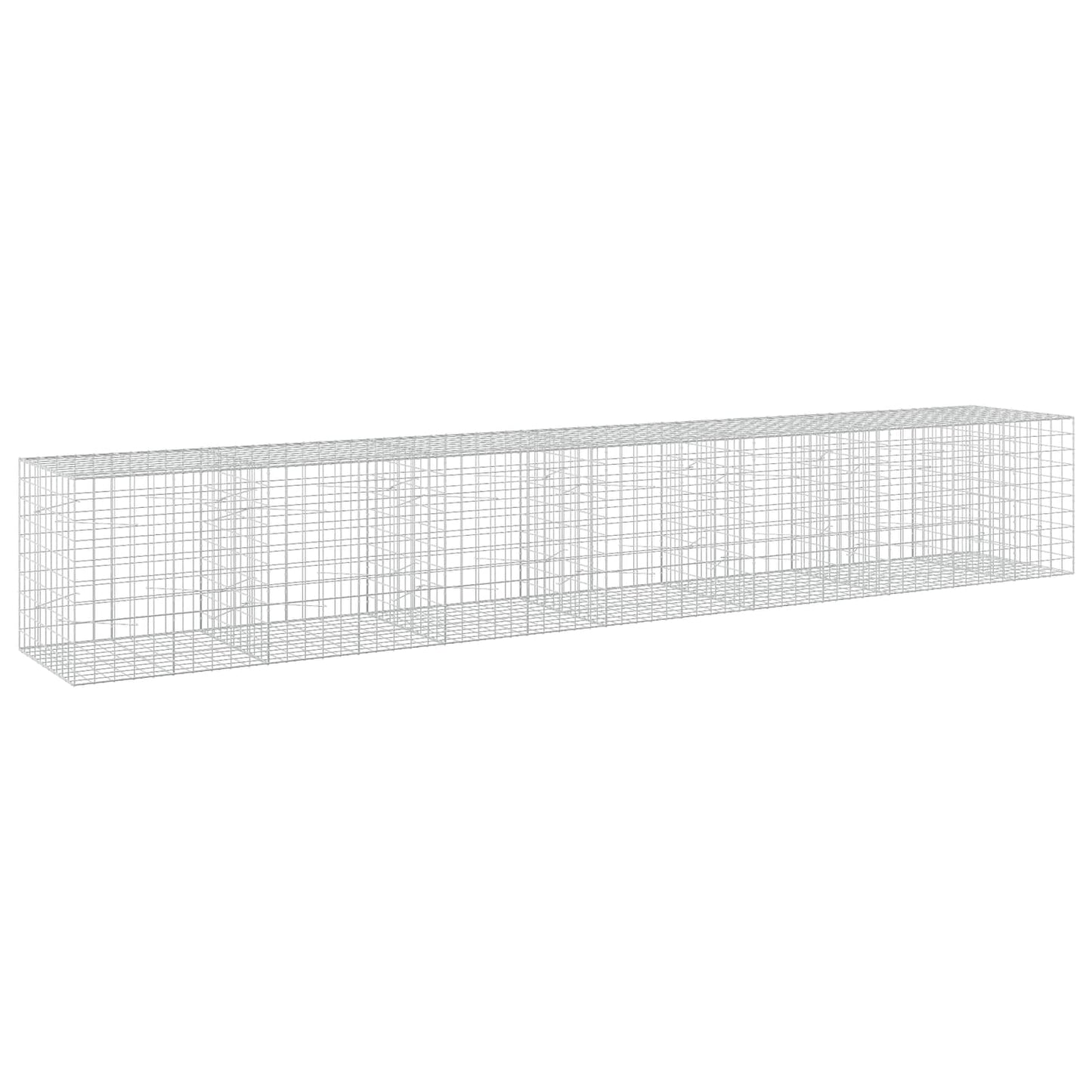 vidaXL Γκαμπιόν με σύρμα 3,5 mm και πλέγμα 10x10 cm 650x100x100 εκ