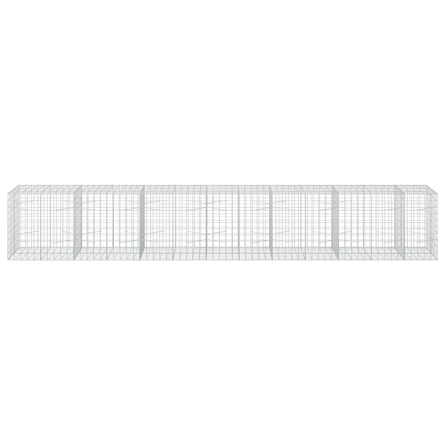 vidaXL Γκαμπιόν με σύρμα 3,5 mm και πλέγμα 10x10 cm 650x100x100 εκ