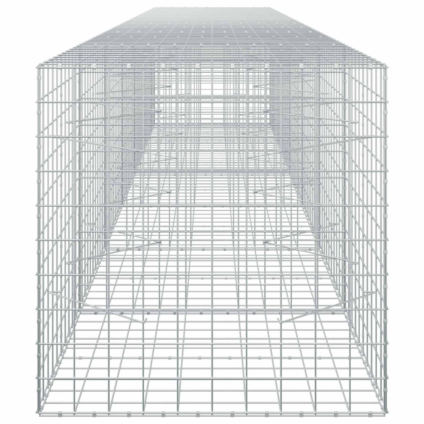 vidaXL Γκαμπιόν με σύρμα 3,5 mm και πλέγμα 10x10 cm 650x100x100 εκ