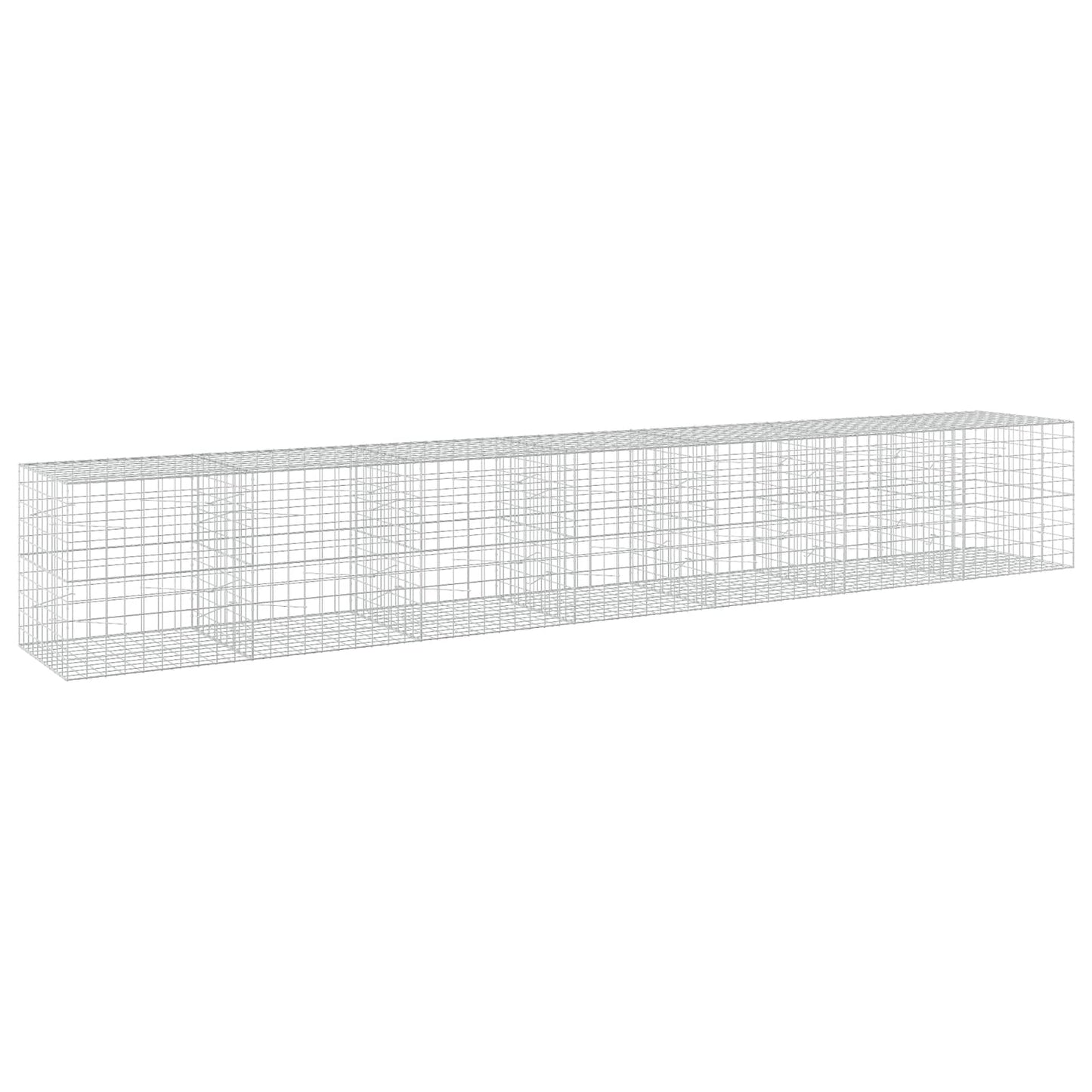 vidaXL Γκαμπιόν με σύρμα 3,5 mm και πλέγμα 10x10 cm 700x100x100 εκ.
