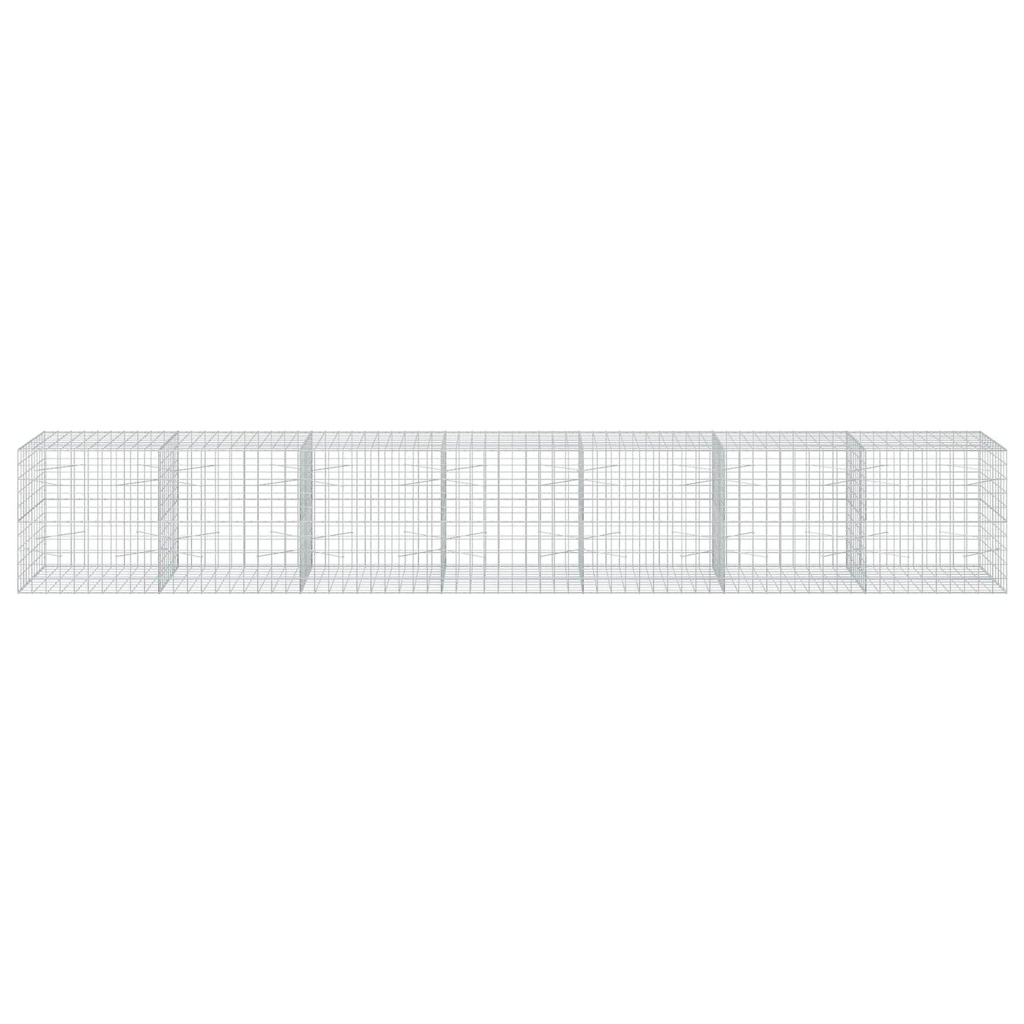 vidaXL Γκαμπιόν με σύρμα 3,5 mm και πλέγμα 10x10 cm 700x100x100 εκ.