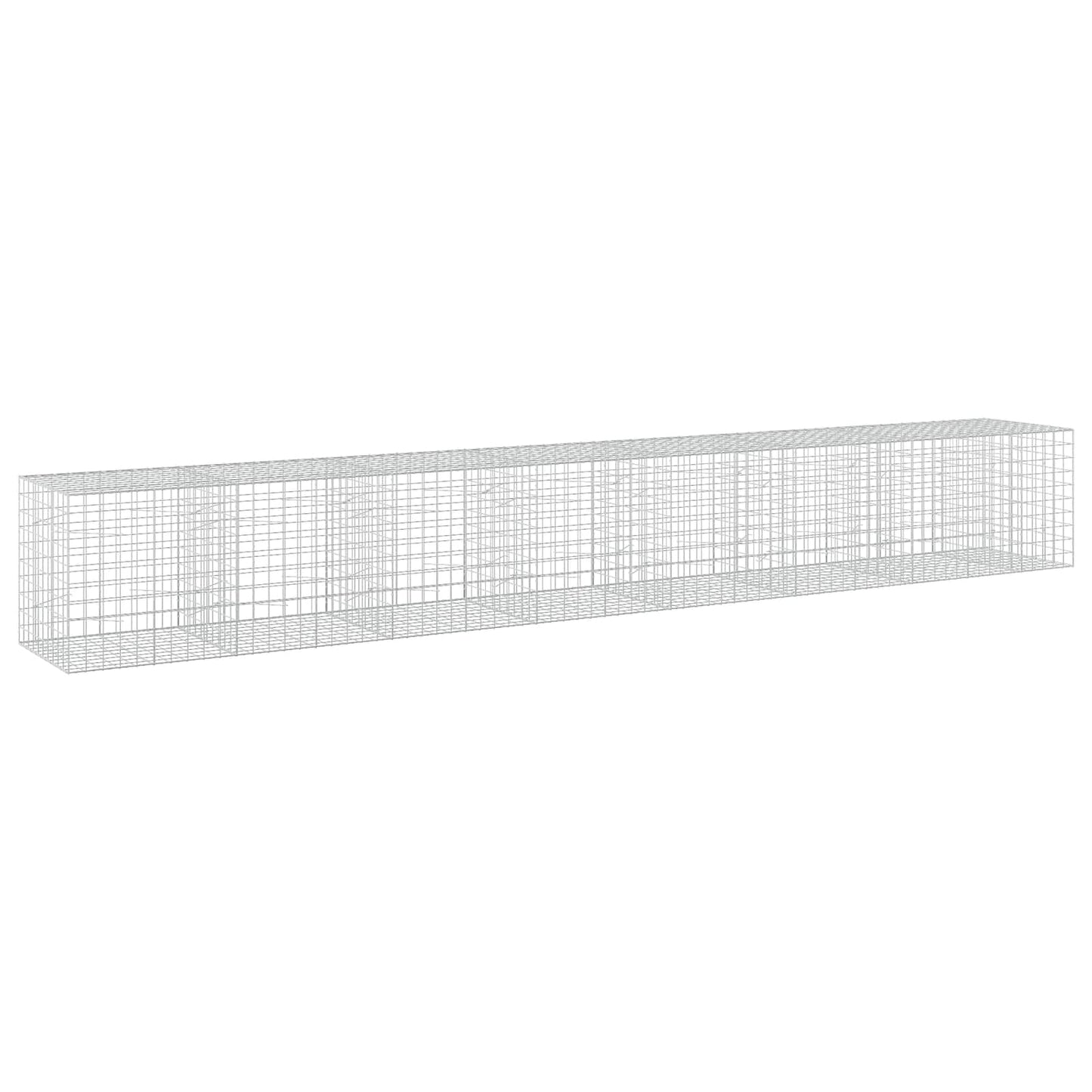 vidaXL Γκαμπιόν με σύρμα 3,5 mm και πλέγμα 10x10 cm 750x100x100 εκ.