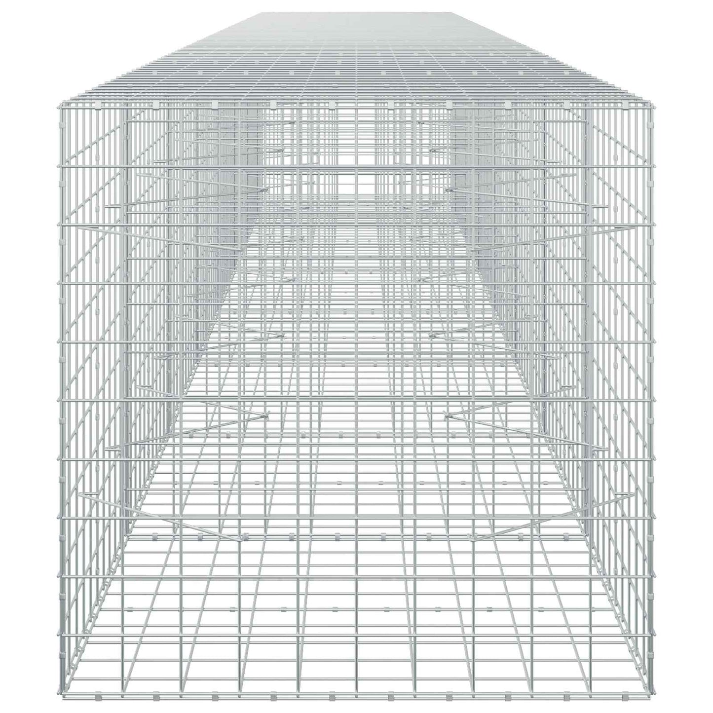 vidaXL Γκαμπιόν με σύρμα 3,5 mm και πλέγμα 10x10 cm 750x100x100 εκ.