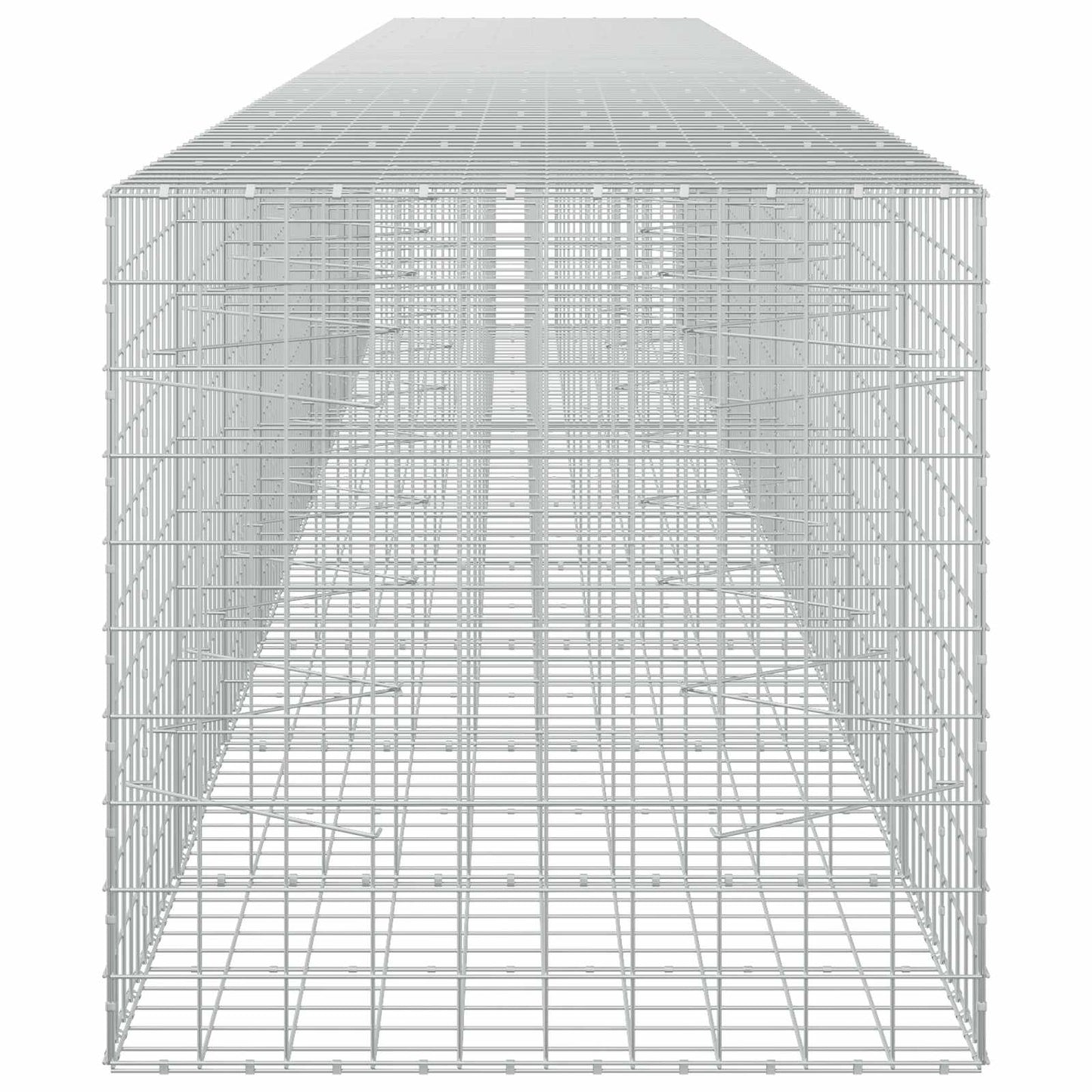 vidaXL Γκαμπιόν με σύρμα 3,5 mm και πλέγμα 10x10 cm 950x100x100 εκ