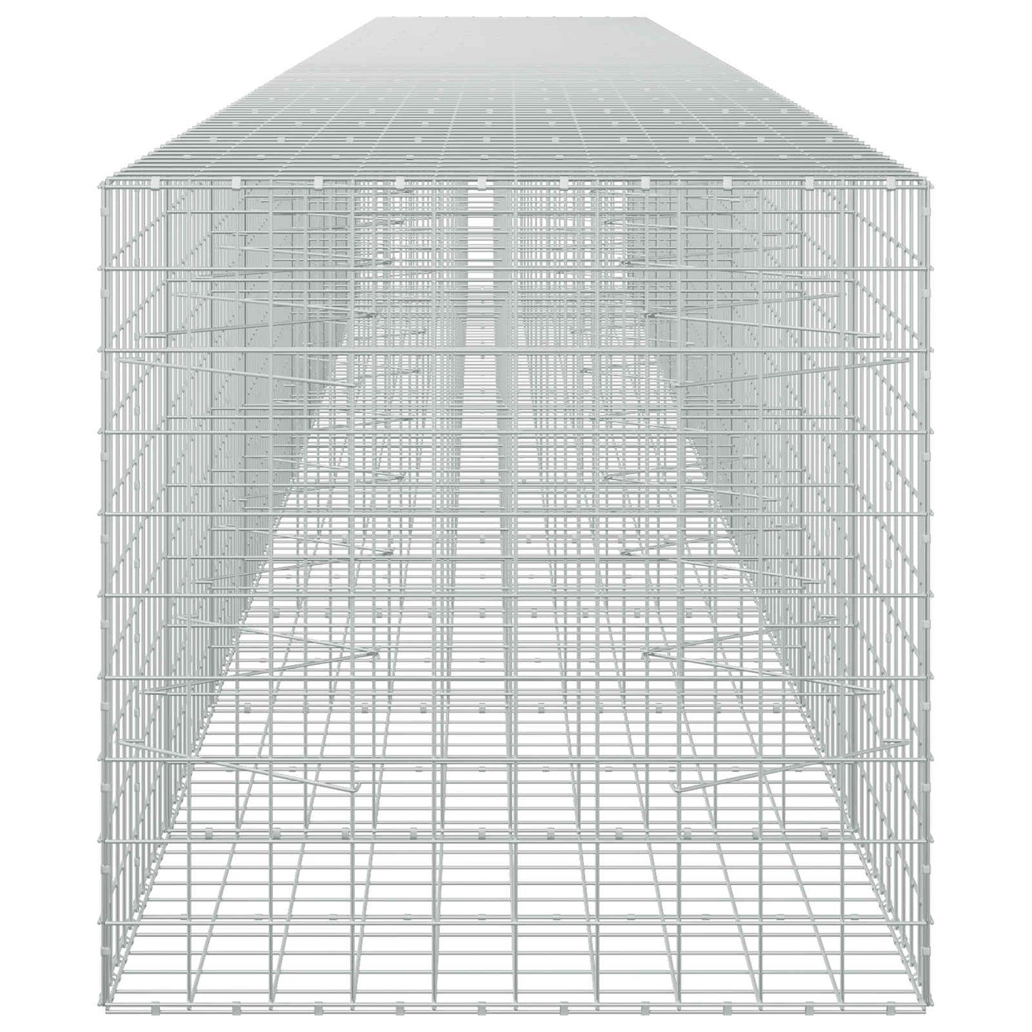 vidaXL Γκαμπιόν με σύρμα 3,5 mm και πλέγμα 10x10 cm 1050x100x100 εκ