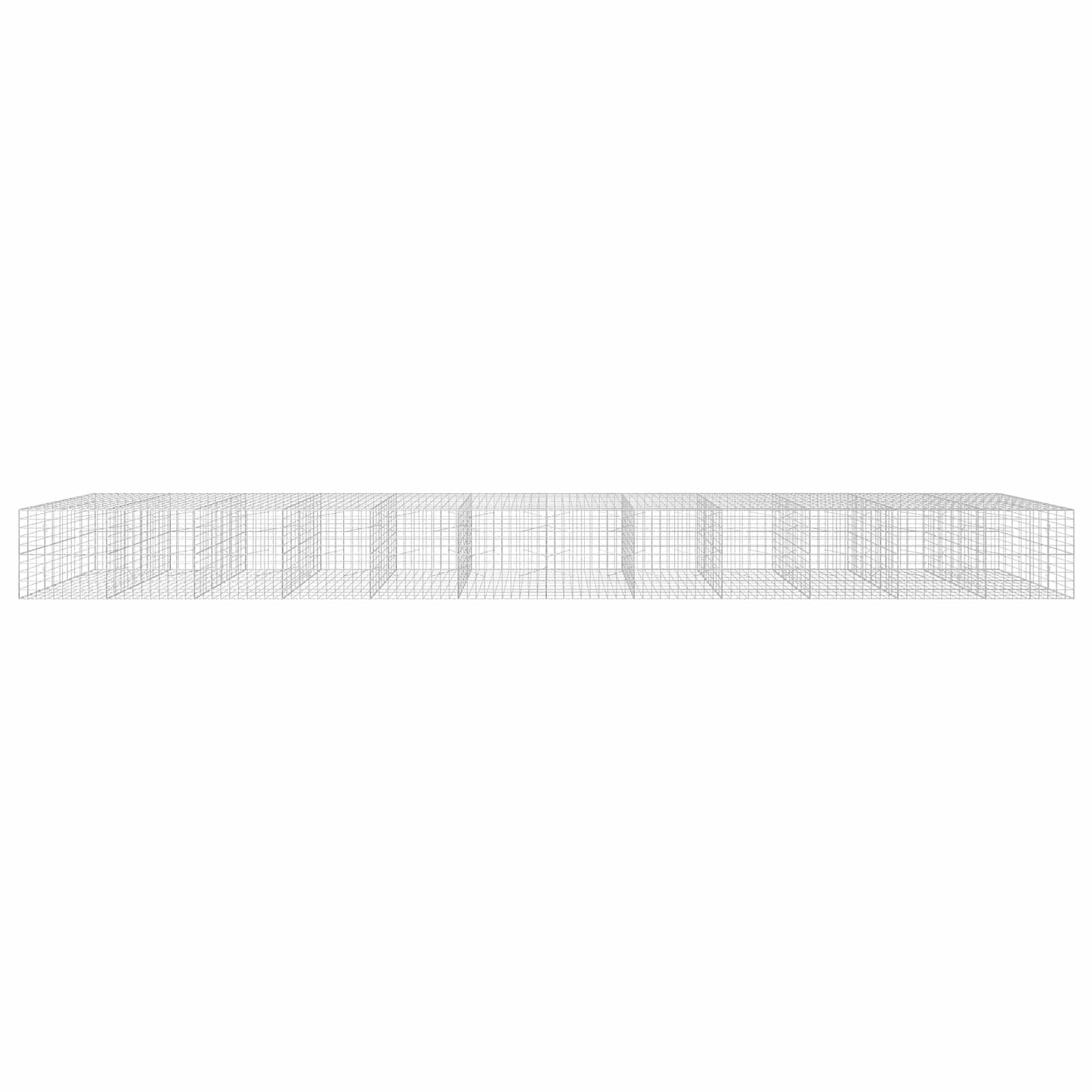 vidaXL Γκαμπιόν με σύρμα 3,5 mm και πλέγμα 10x10 cm 1200x100x100 εκ