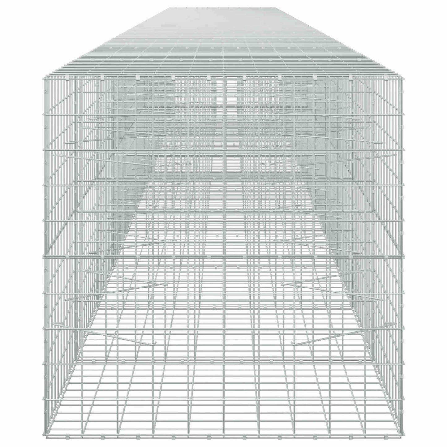 vidaXL Γκαμπιόν με σύρμα 3,5 mm και πλέγμα 10x10 cm 1200x100x100 εκ