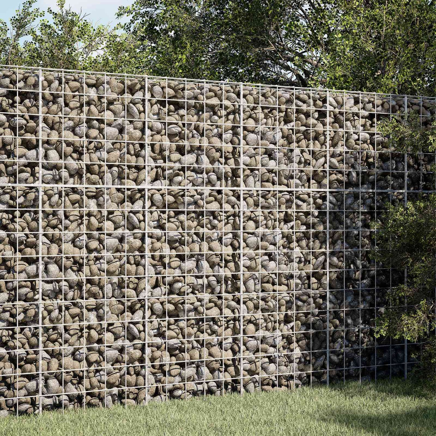 vidaXL Γκαμπιόν με σύρμα 3,5 mm και πλέγμα 10x10 cm 150x100x150 εκ.