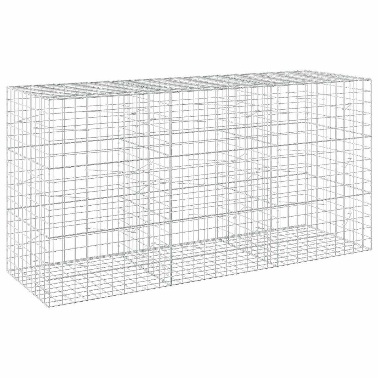 vidaXL Γκαμπιόν με σύρμα 3,5 mm και πλέγμα 10x10 cm 300x100x150 εκ
