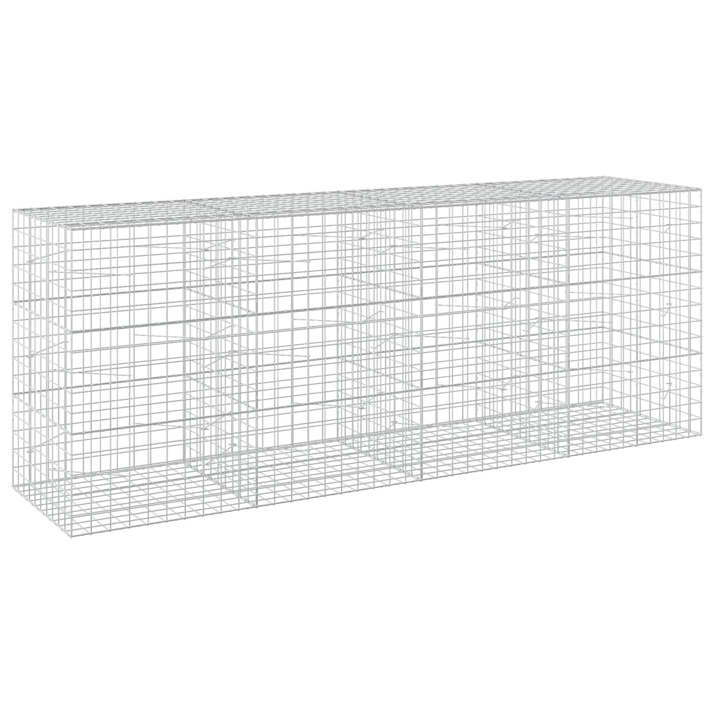 vidaXL Γκαμπιόν με σύρμα 3,5 mm και πλέγμα 10x10 cm 400x100x150 εκ.