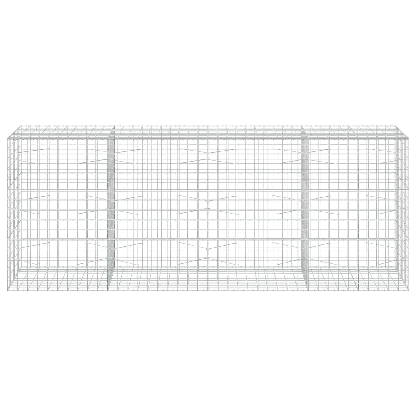 vidaXL Γκαμπιόν με σύρμα 3,5 mm και πλέγμα 10x10 cm 400x100x150 εκ.