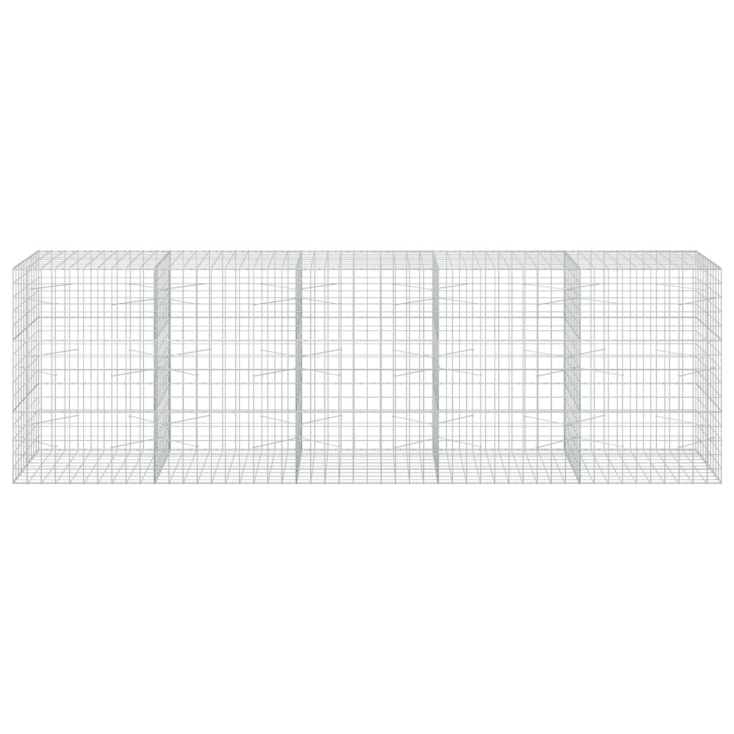 vidaXL Γκαμπιόν με σύρμα 3,5 mm και πλέγμα 10x10 cm 500x100x150 εκ.