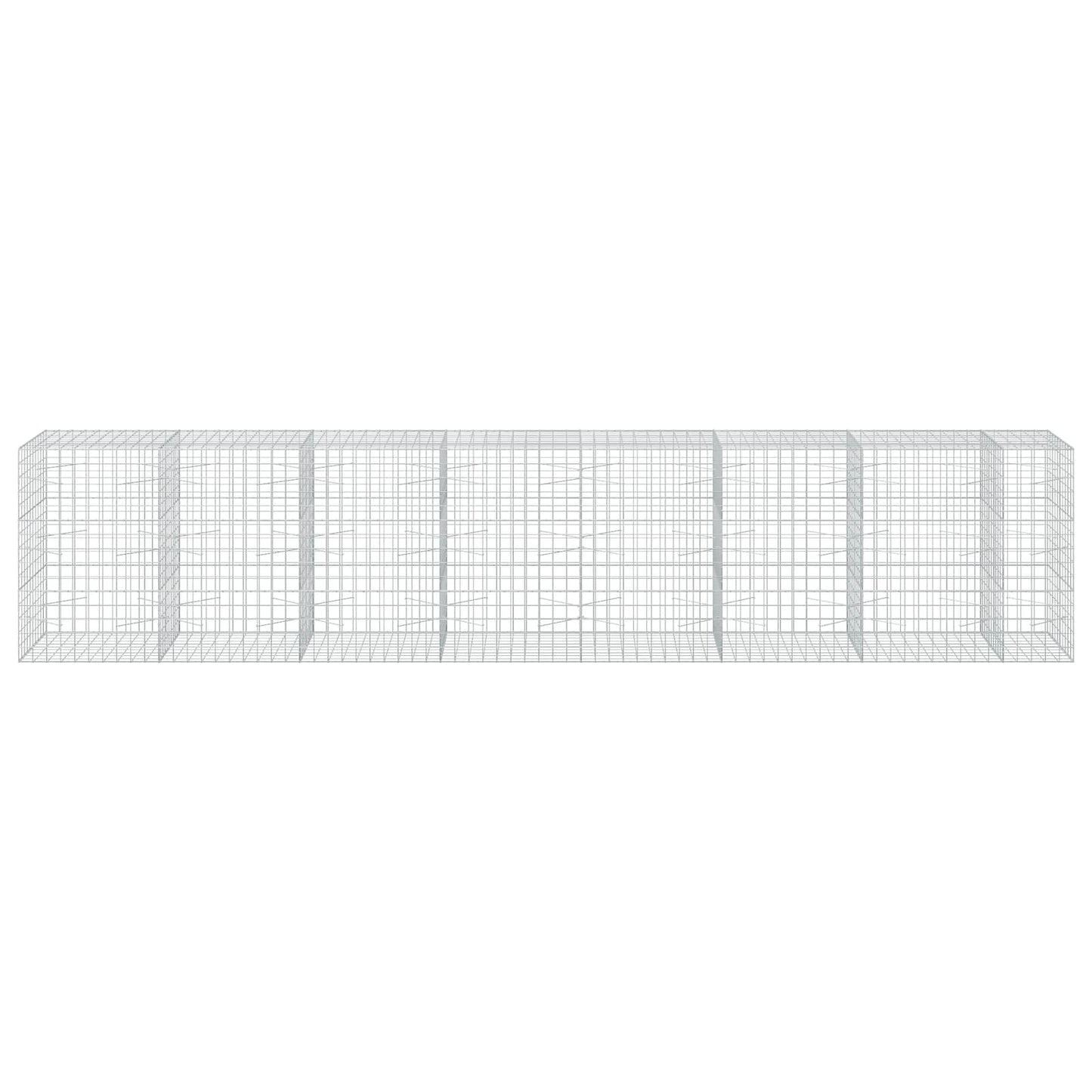 vidaXL Γκαμπιόν με σύρμα 3,5 mm και πλέγμα 10x10 cm 750x100x150 εκ