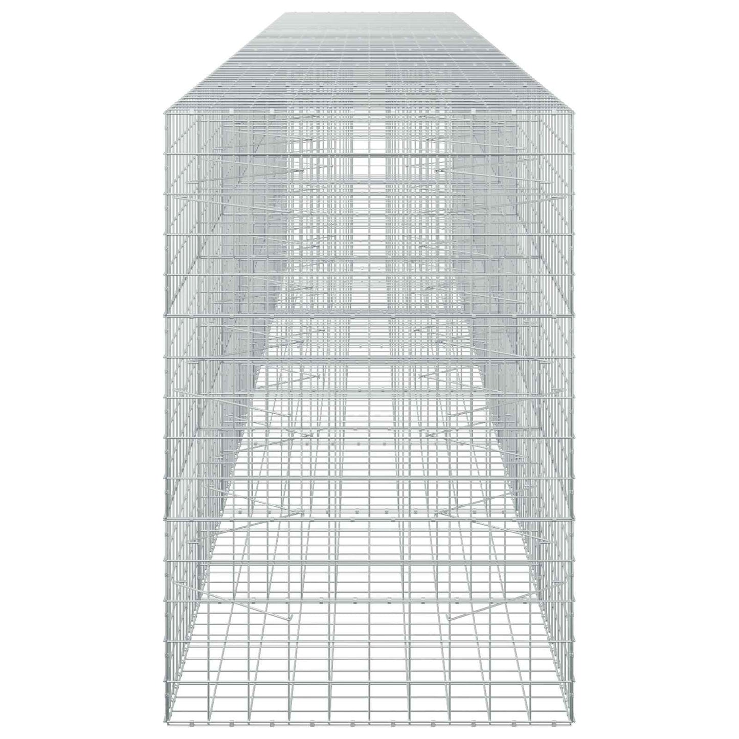vidaXL Γκαμπιόν με σύρμα 3,5 mm και πλέγμα 10x10 cm 750x100x150 εκ