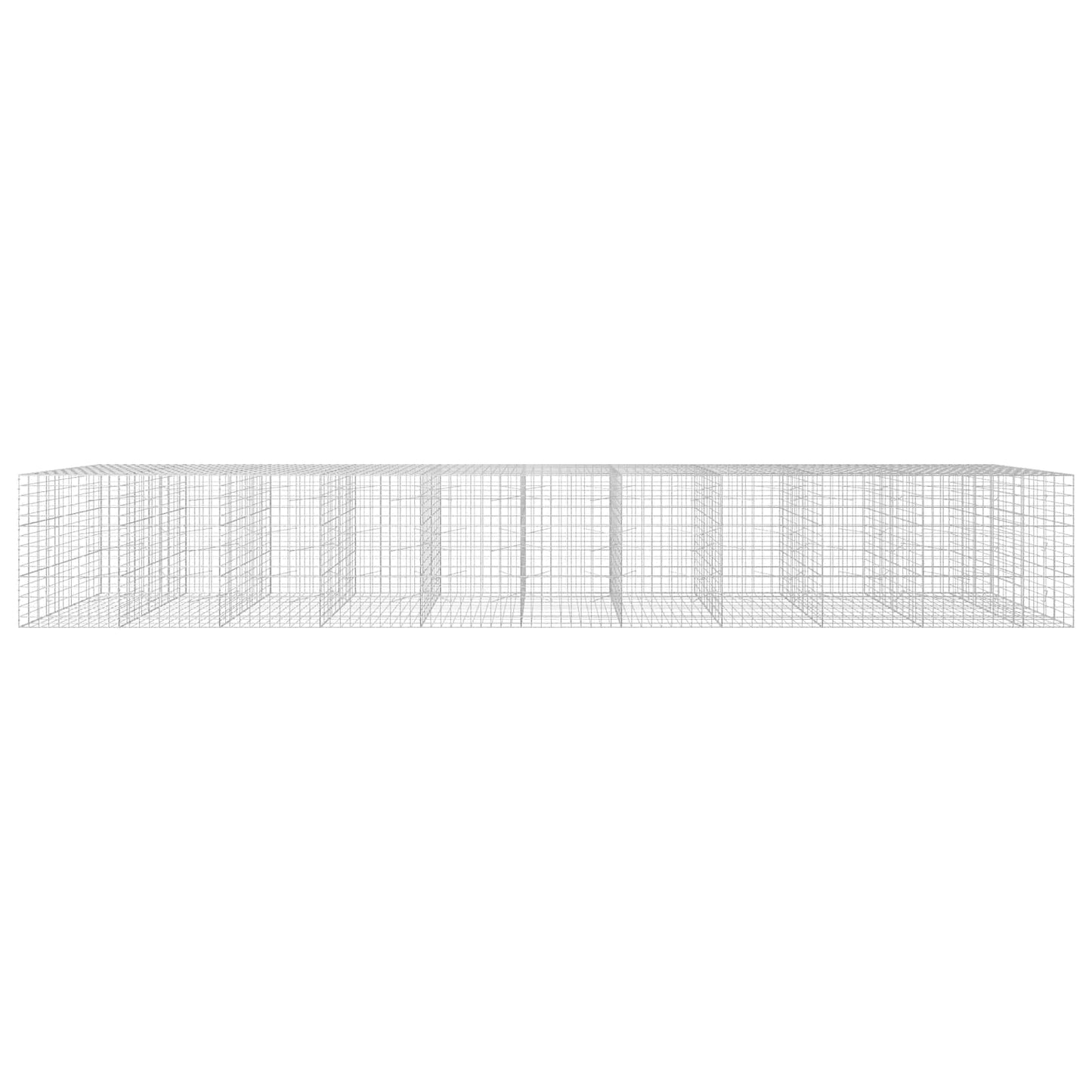 vidaXL Γκαμπιόν με σύρμα 3,5 mm και πλέγμα 10x10 cm 1050x100x150 εκ
