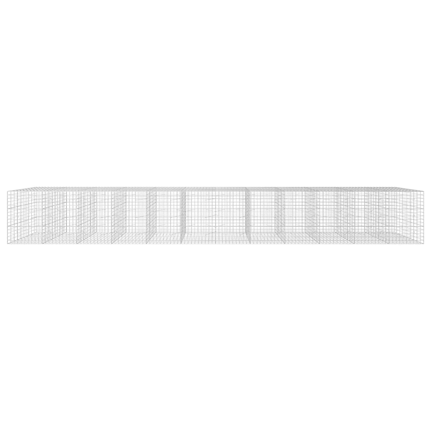 vidaXL Γκαμπιόν με σύρμα 3,5 mm και πλέγμα 10x10 cm 1200x100x150 εκ.