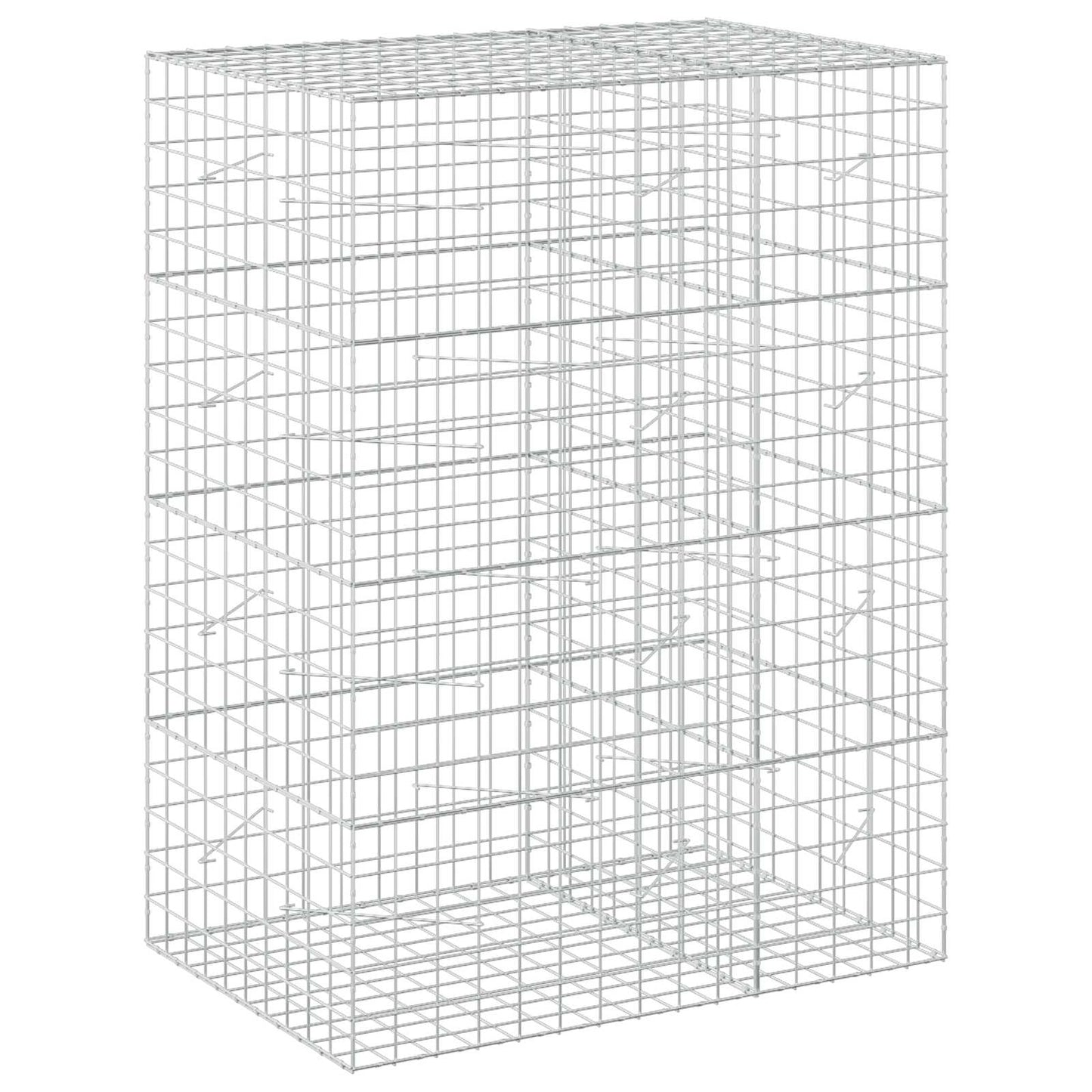 vidaXL Γκαμπιόν με σύρμα 3,5 mm και πλέγμα 10x10 cm 150x100x200 εκ.