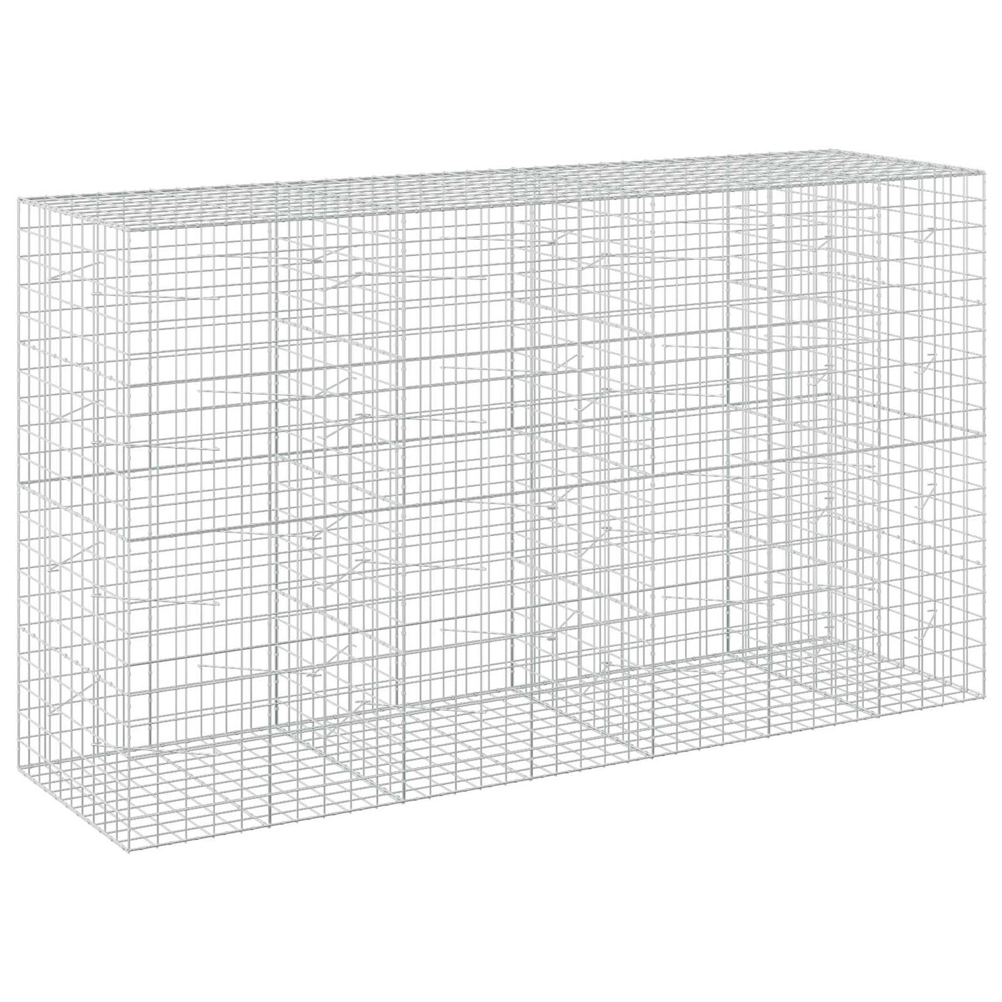 vidaXL Γκαμπιόν με σύρμα 3,5 mm και πλέγμα 10x10 cm 350x100x200 εκ.