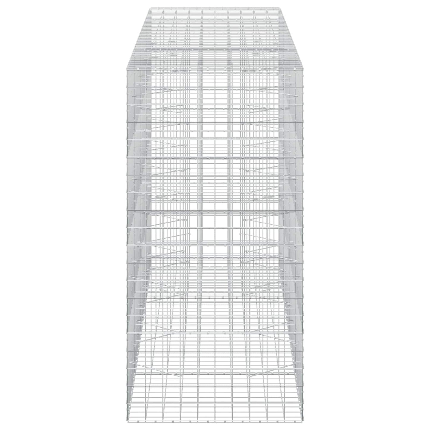 vidaXL Γκαμπιόν με σύρμα 3,5 mm και πλέγμα 10x10 cm 400x100x200 εκ