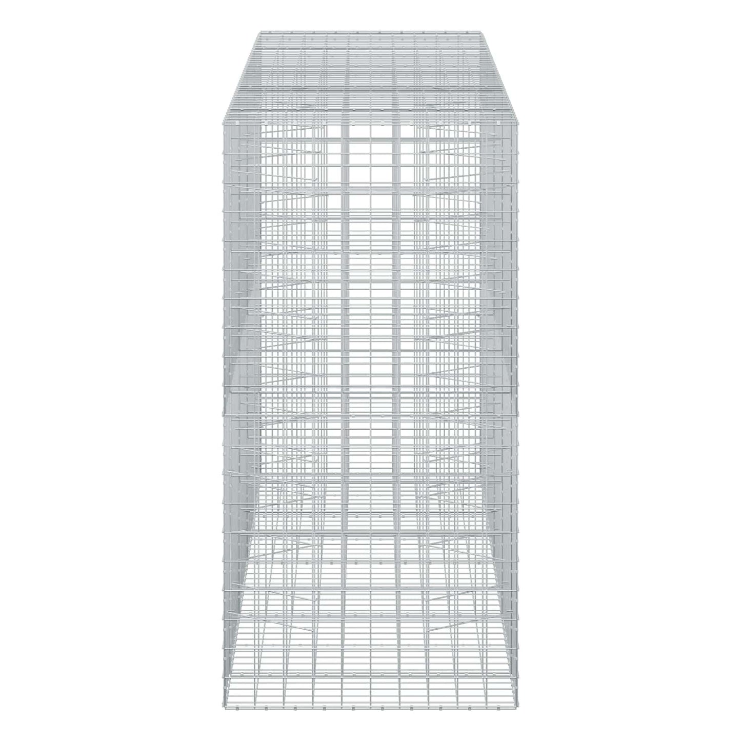 vidaXL Γκαμπιόν με σύρμα 3,5 mm και πλέγμα 10x10 cm 450x100x200 εκ
