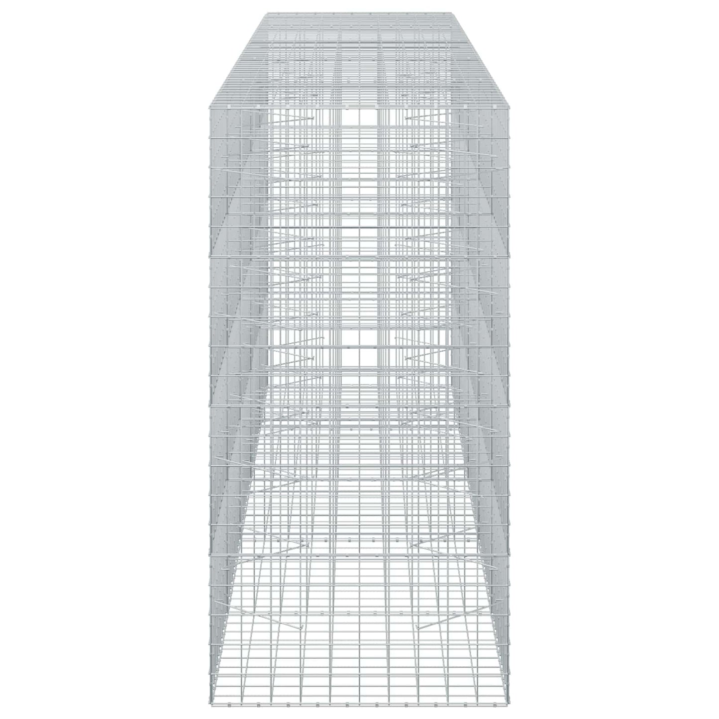 vidaXL Γκαμπιόν με σύρμα 3,5 mm και πλέγμα 10x10 cm 500x100x200 εκ