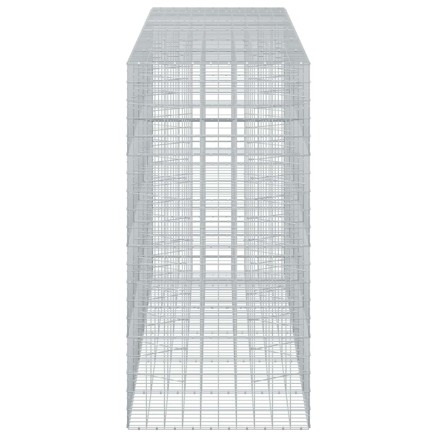 vidaXL Γκαμπιόν με σύρμα 3,5 mm και πλέγμα 10x10 cm 550x100x200 εκ.