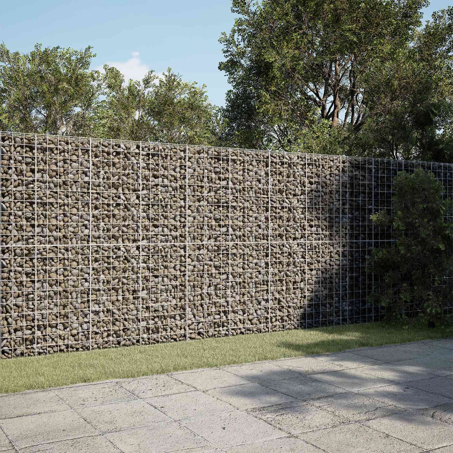 vidaXL Γκαμπιόν με σύρμα 3,5 mm και πλέγμα 10x10 cm 600x100x200 εκ