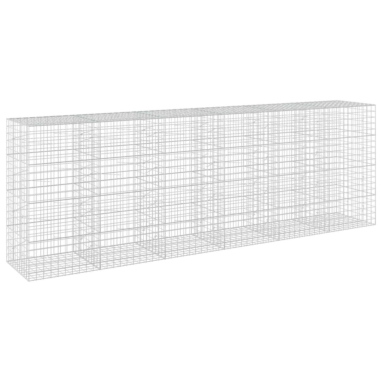 vidaXL Γκαμπιόν με σύρμα 3,5 mm και πλέγμα 10x10 cm 600x100x200 εκ
