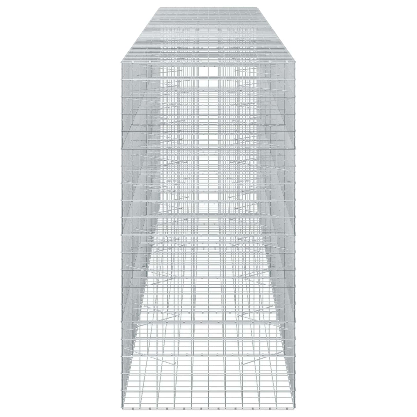 vidaXL Γκαμπιόν με σύρμα 3,5 mm και πλέγμα 10x10 cm 600x100x200 εκ