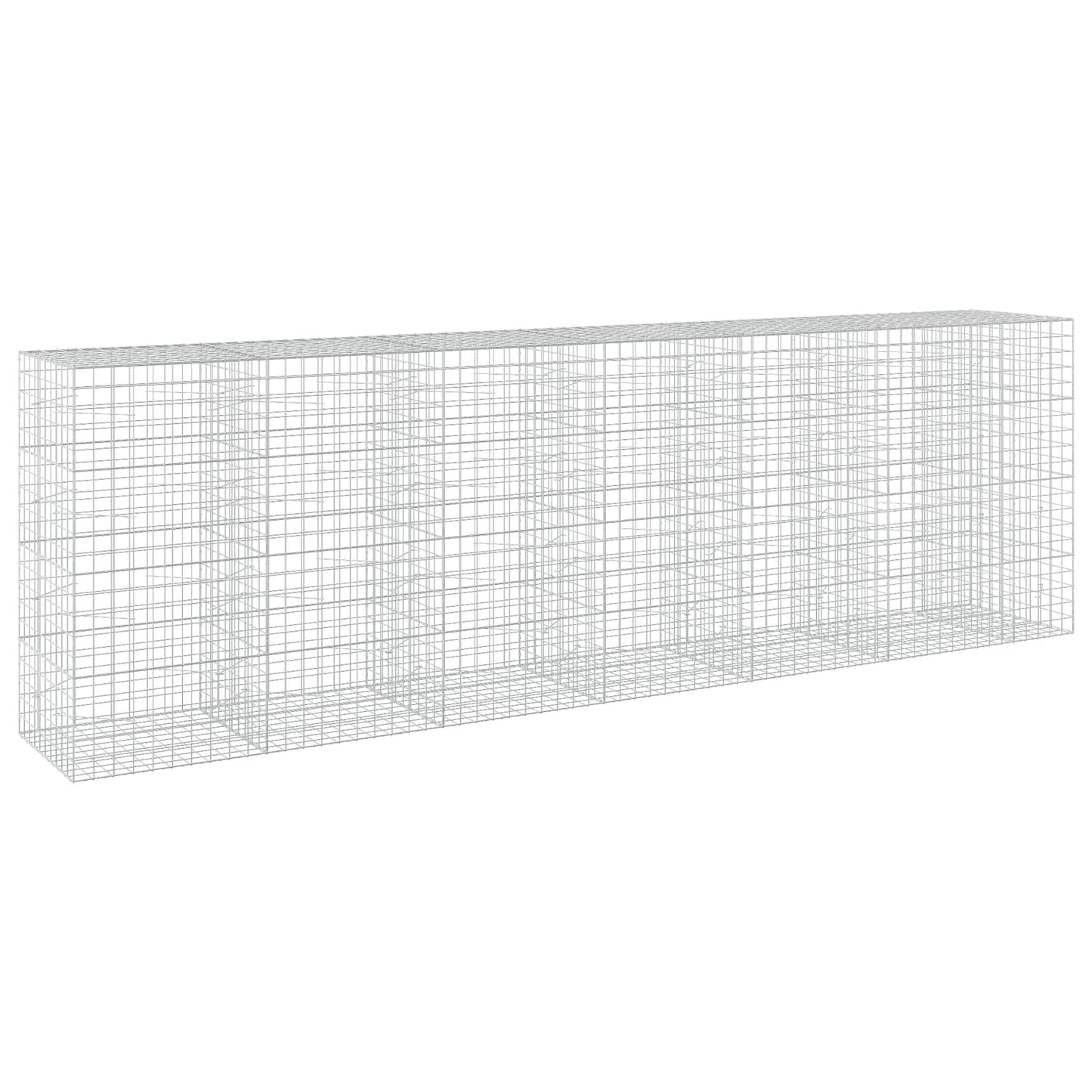 vidaXL Γκαμπιόν με σύρμα 3,5 mm και πλέγμα 10x10 cm 650x100x200 εκ