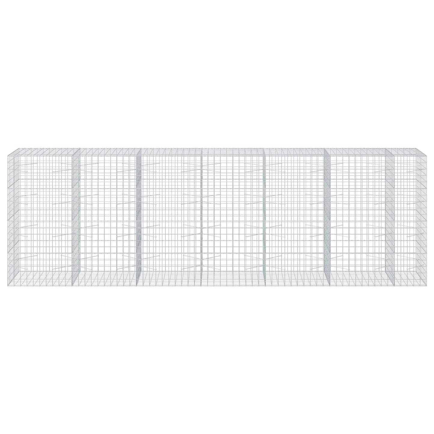vidaXL Γκαμπιόν με σύρμα 3,5 mm και πλέγμα 10x10 cm 650x100x200 εκ