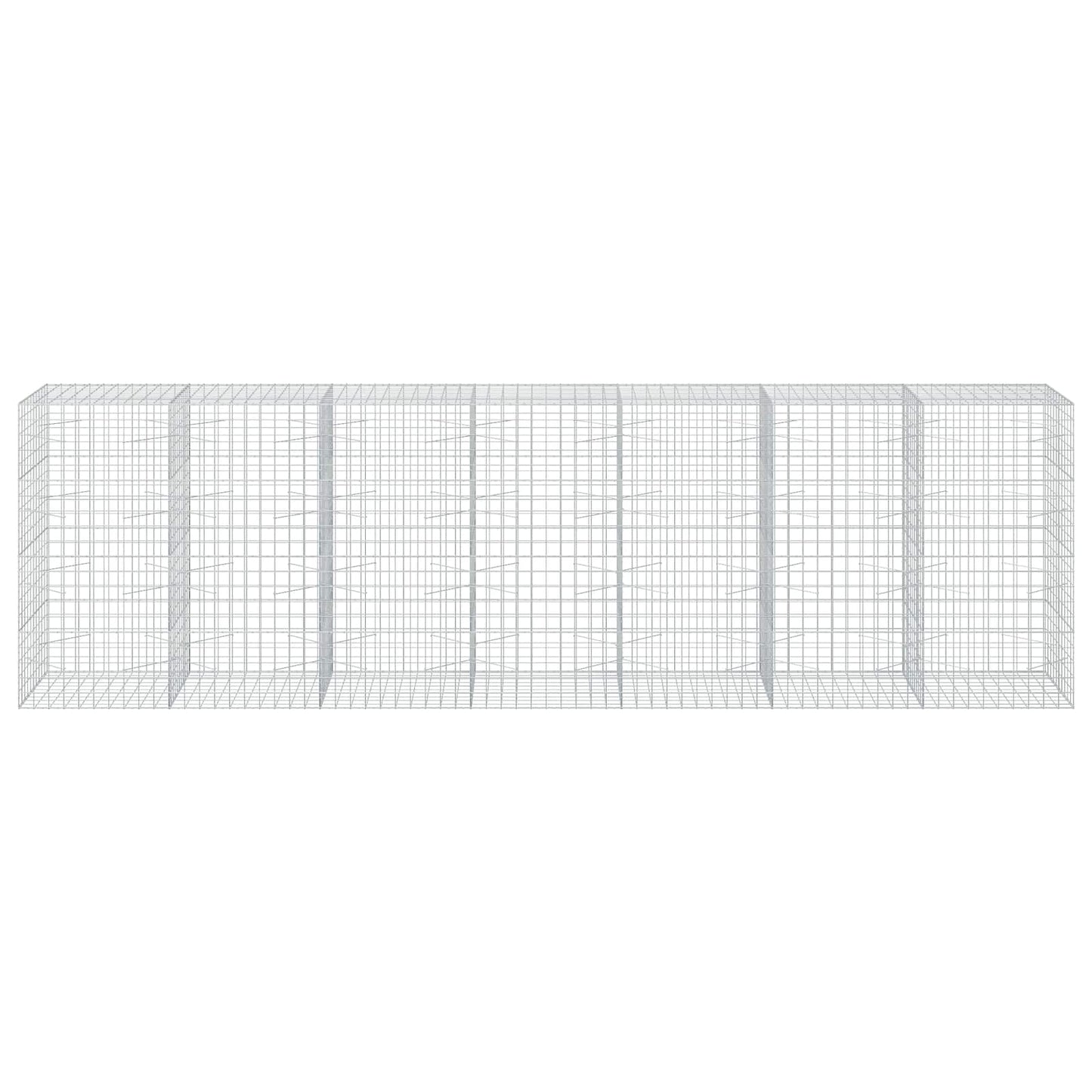vidaXL Γκαμπιόν με σύρμα 3,5 mm και πλέγμα 10x10 cm 700x100x200 εκ.