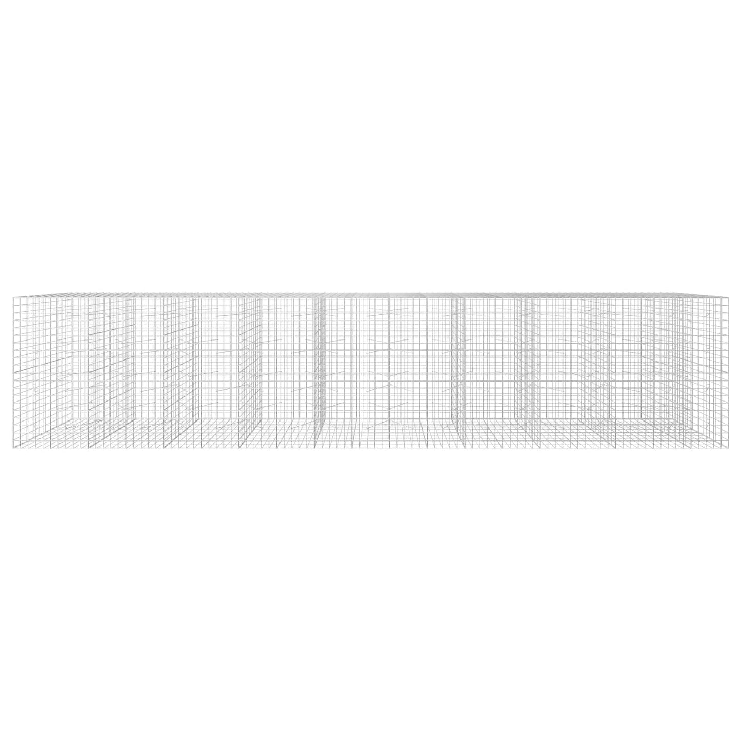 vidaXL Γκαμπιόν με σύρμα 3,5 mm και πλέγμα 10x10 cm 950x100x200 εκ