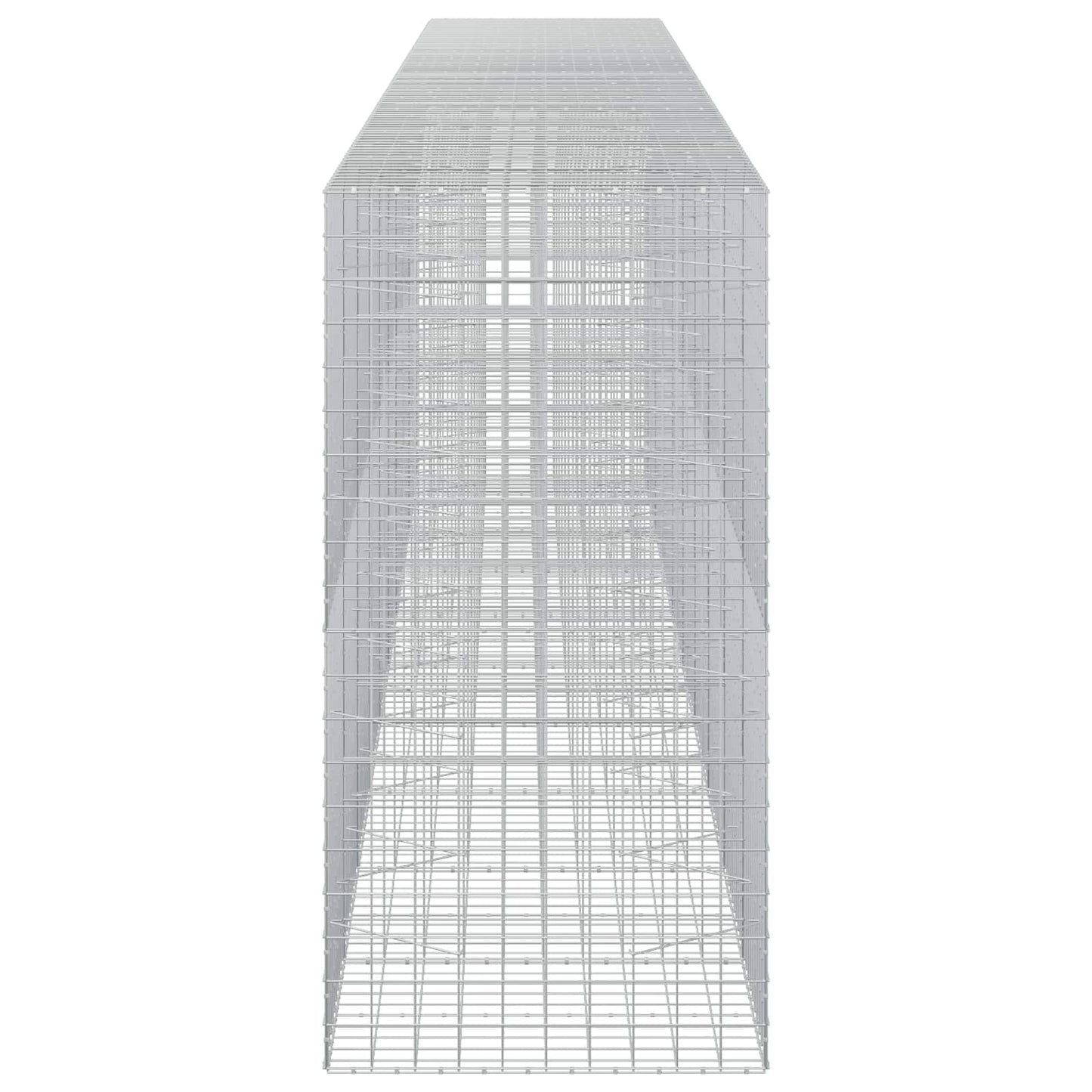 vidaXL Γκαμπιόν με σύρμα 3,5 mm και πλέγμα 10x10 cm 950x100x200 εκ