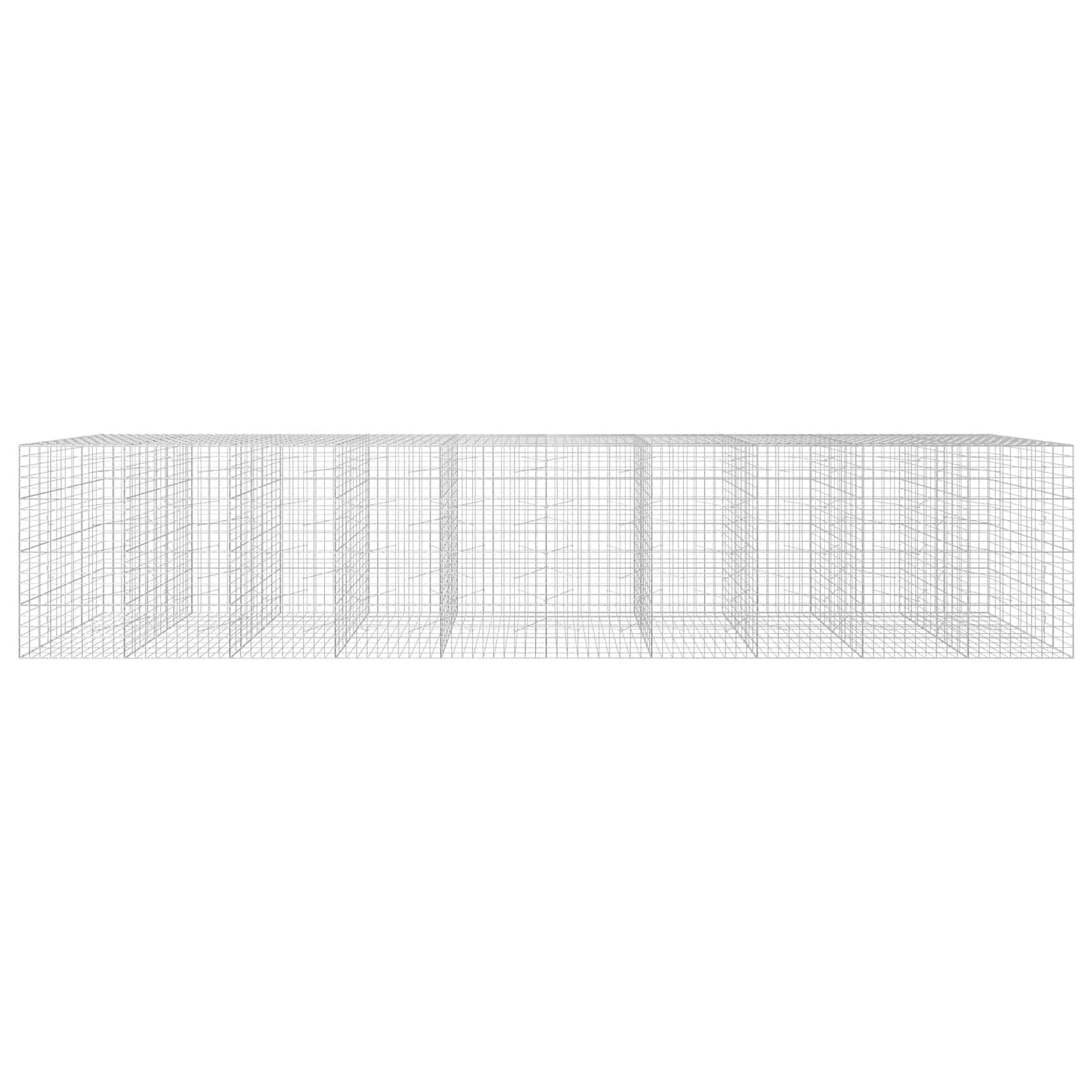 vidaXL Γκαμπιόν με σύρμα 3,5 mm και πλέγμα 10x10 cm 1000x100x200 εκ