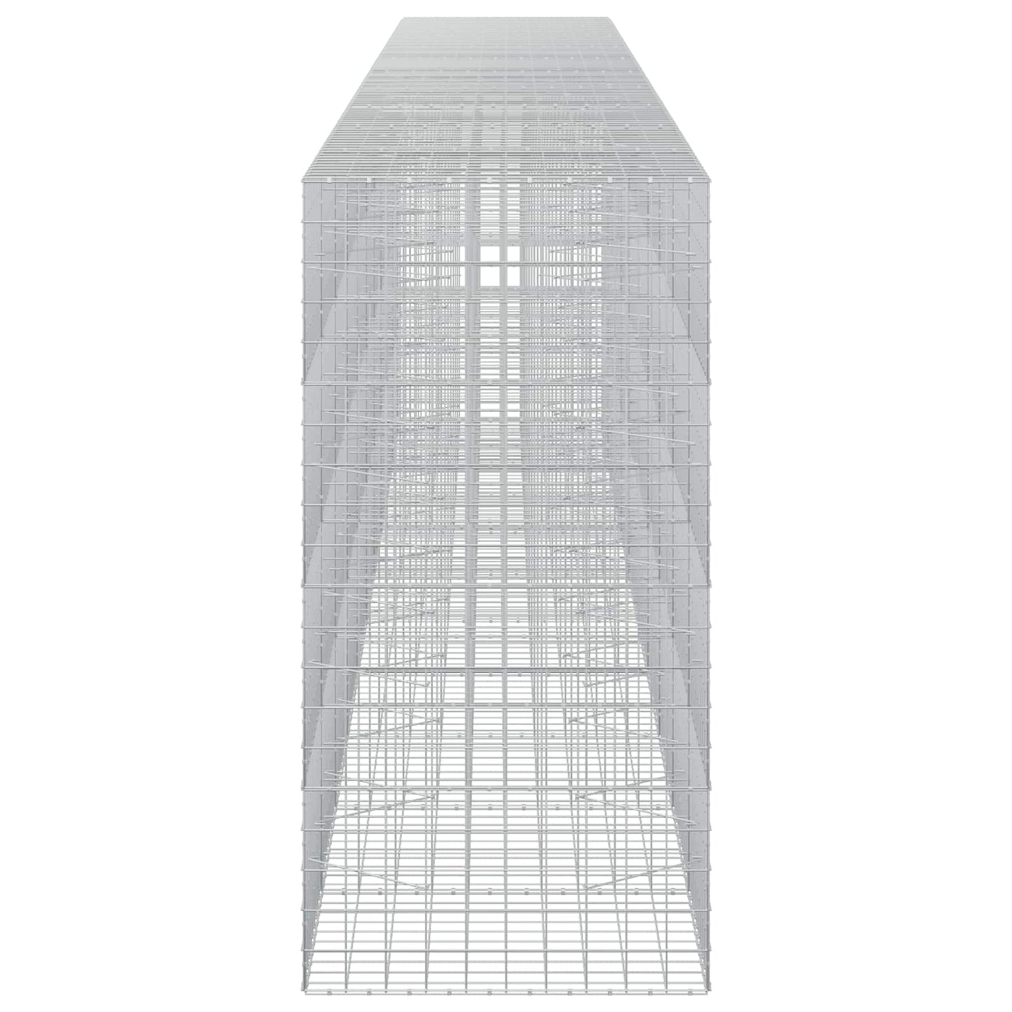 vidaXL Γκαμπιόν με σύρμα 3,5 mm και πλέγμα 10x10 cm 1000x100x200 εκ