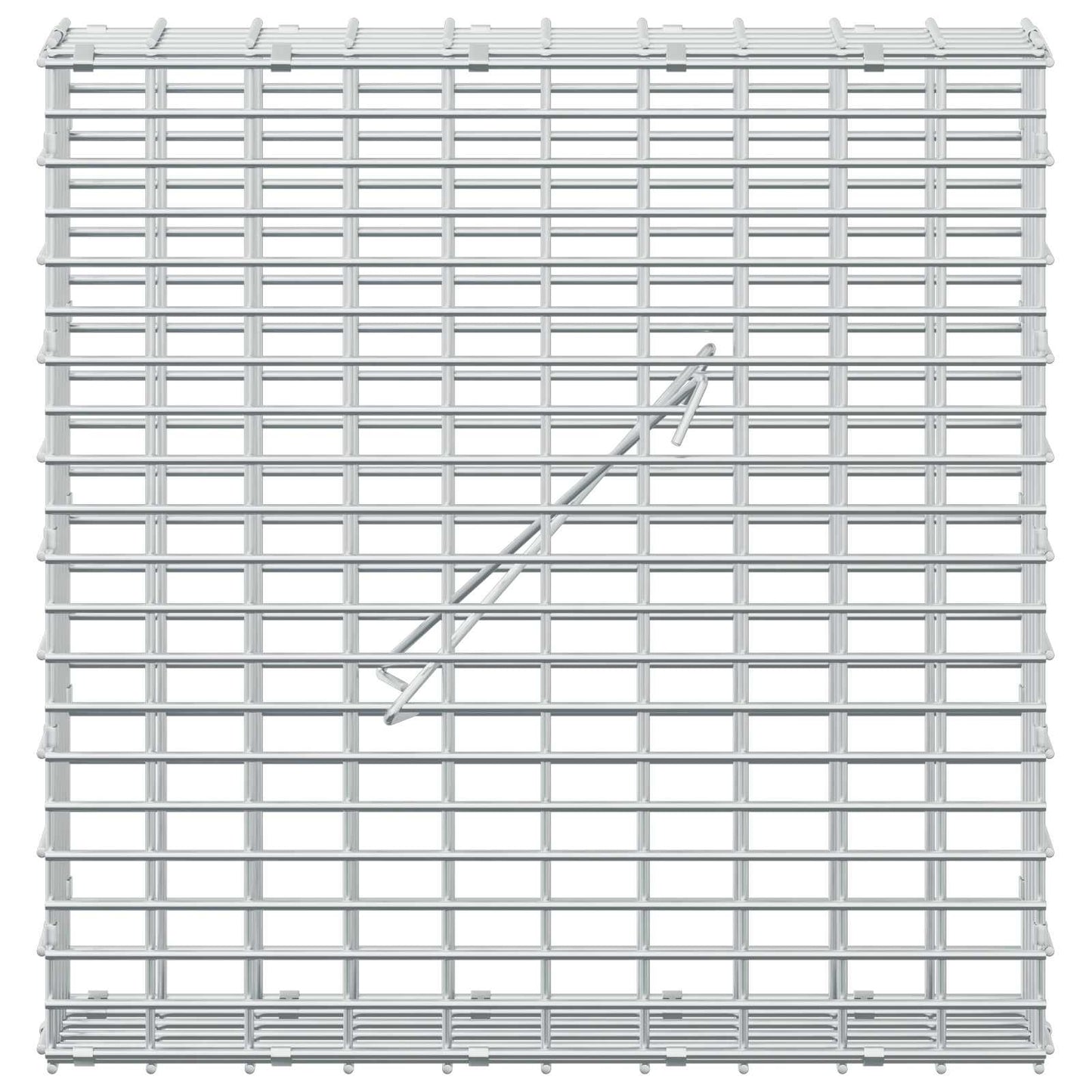 vidaXL Γκαμπιόν με σύρμα 5 mm και πλέγμα 5x2,5 cm 50x10x50 εκ