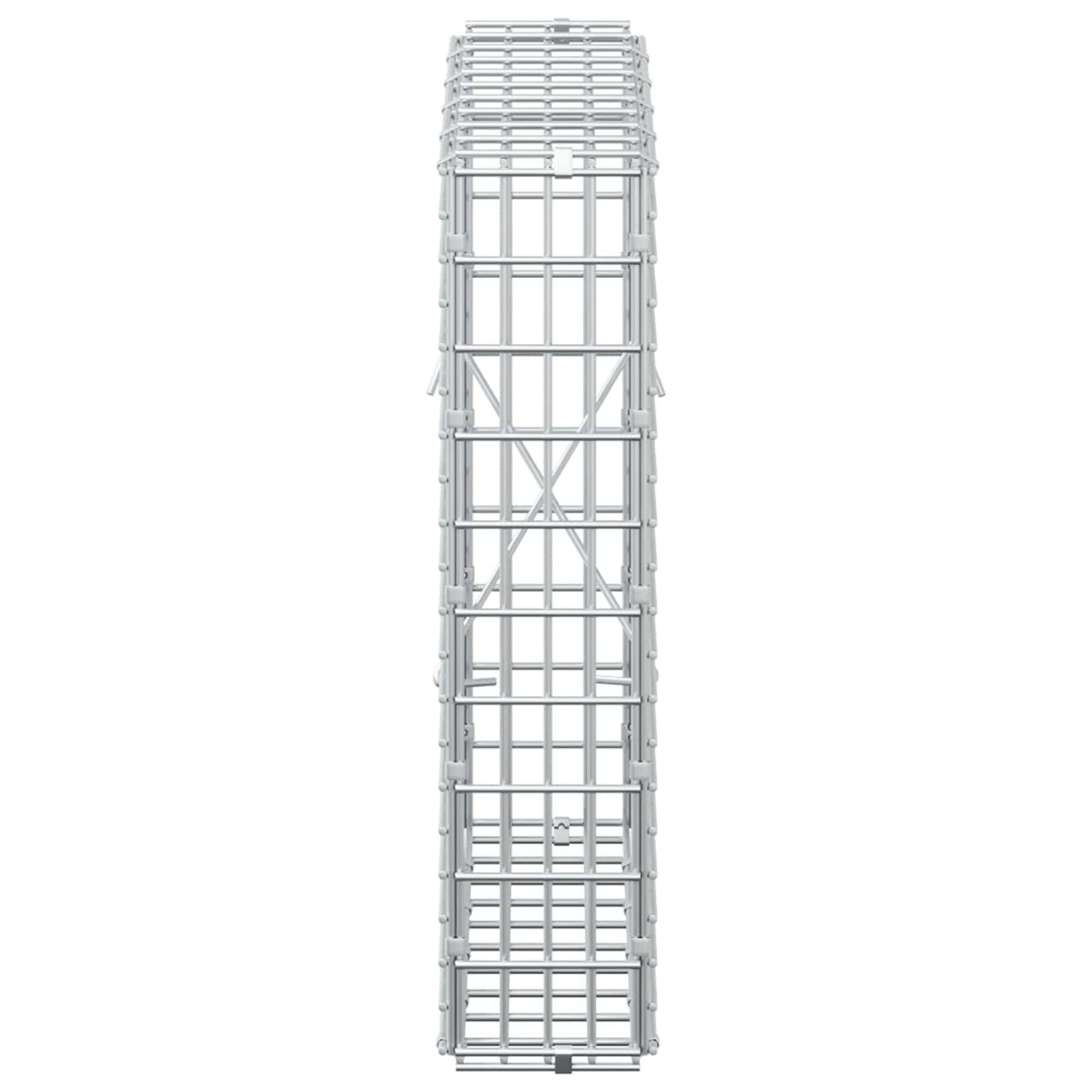 vidaXL Γκαμπιόν με σύρμα 5 mm και πλέγμα 5x2,5 cm 50x10x50 εκ